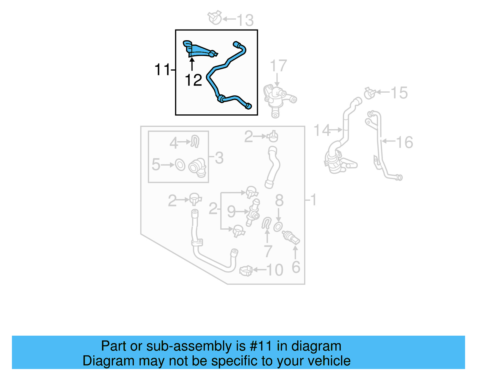 Reservoir Hose 1K0-122-109-CB - View 25