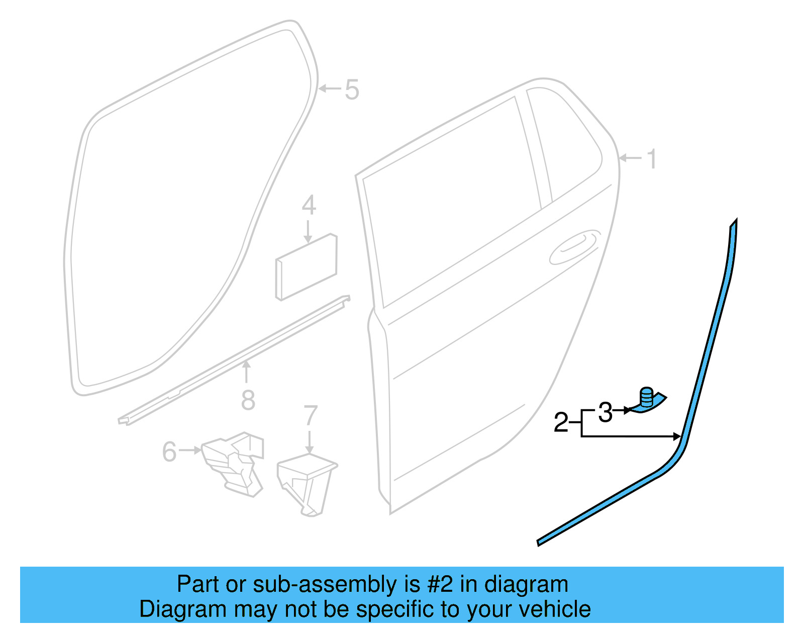 Door Weather 5G9-839-699-B - View 5