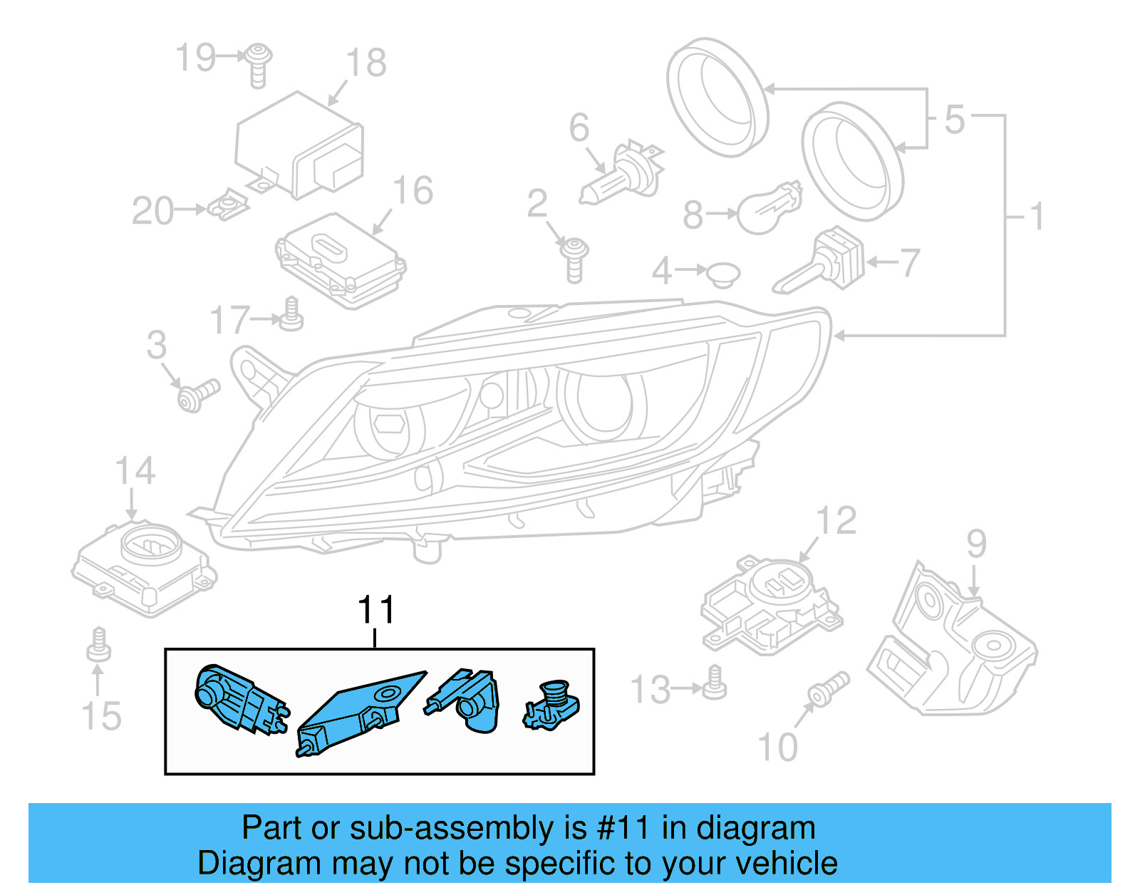 Repair Kit 3C8-998-225-A - View 8