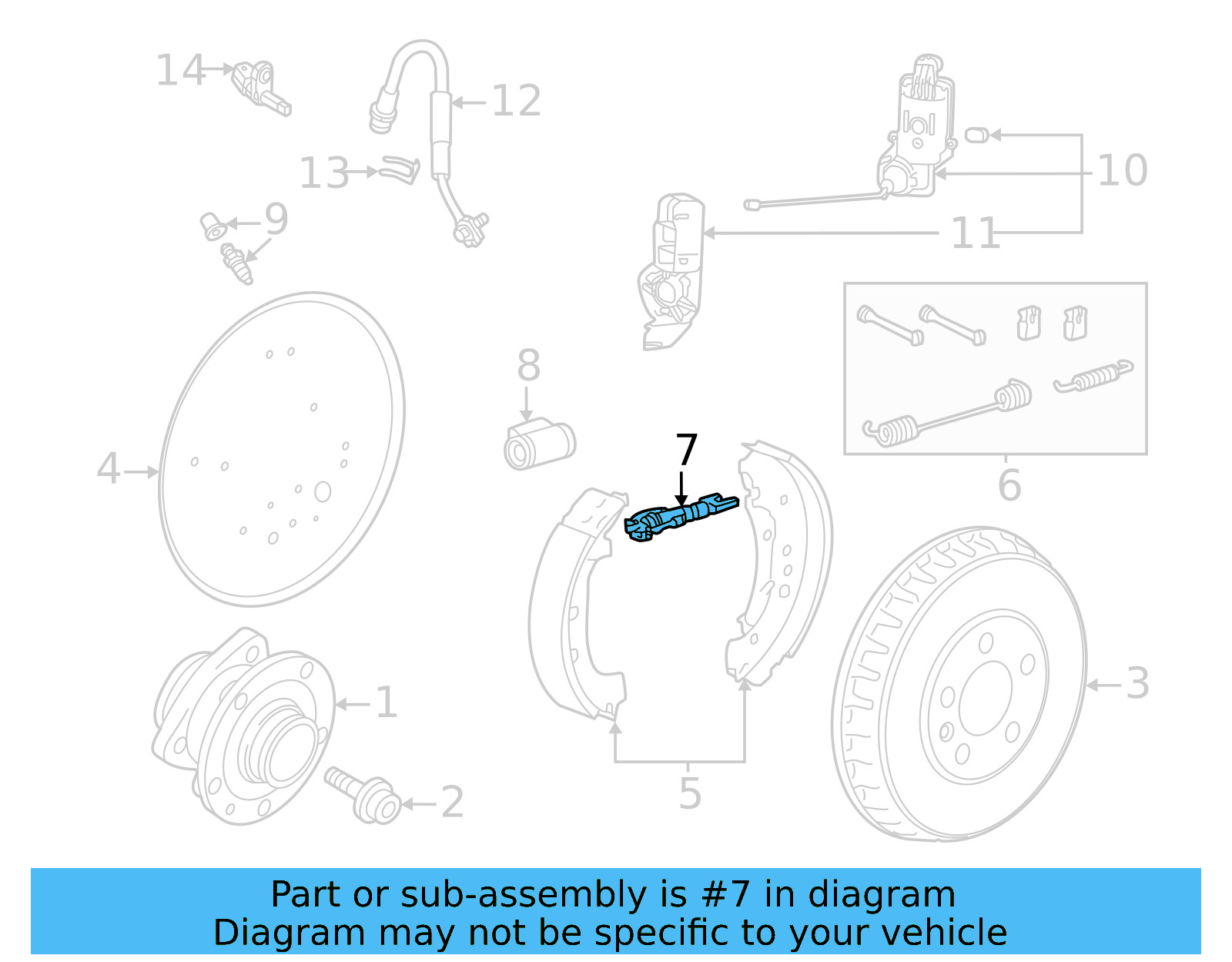 Adjust Rod 1EA-609-819 - View 3