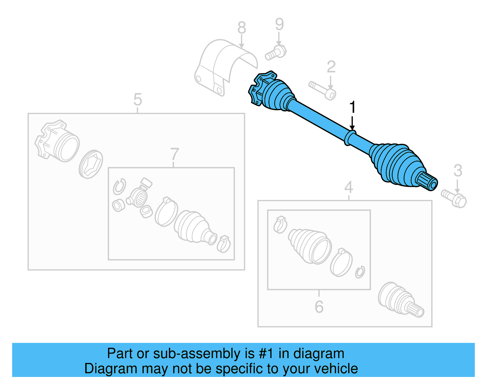 Axle Assembly 5QM-407-272-G