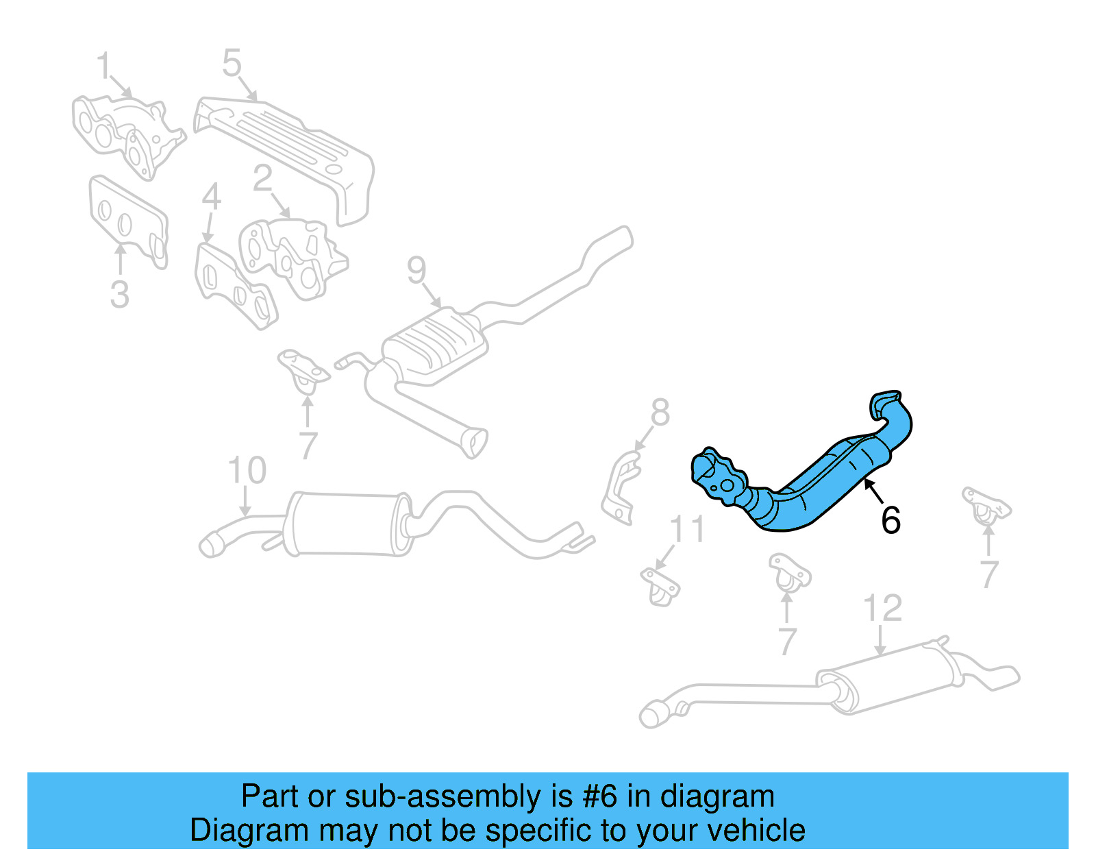 Front Pipe 021-253-091-G - View 4