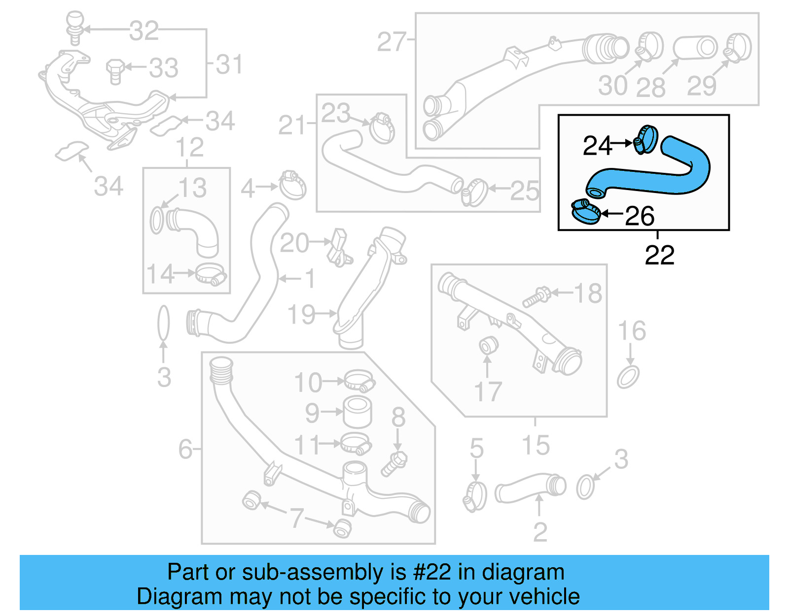 Pressure Hose 7P0-145-972-A - View 3