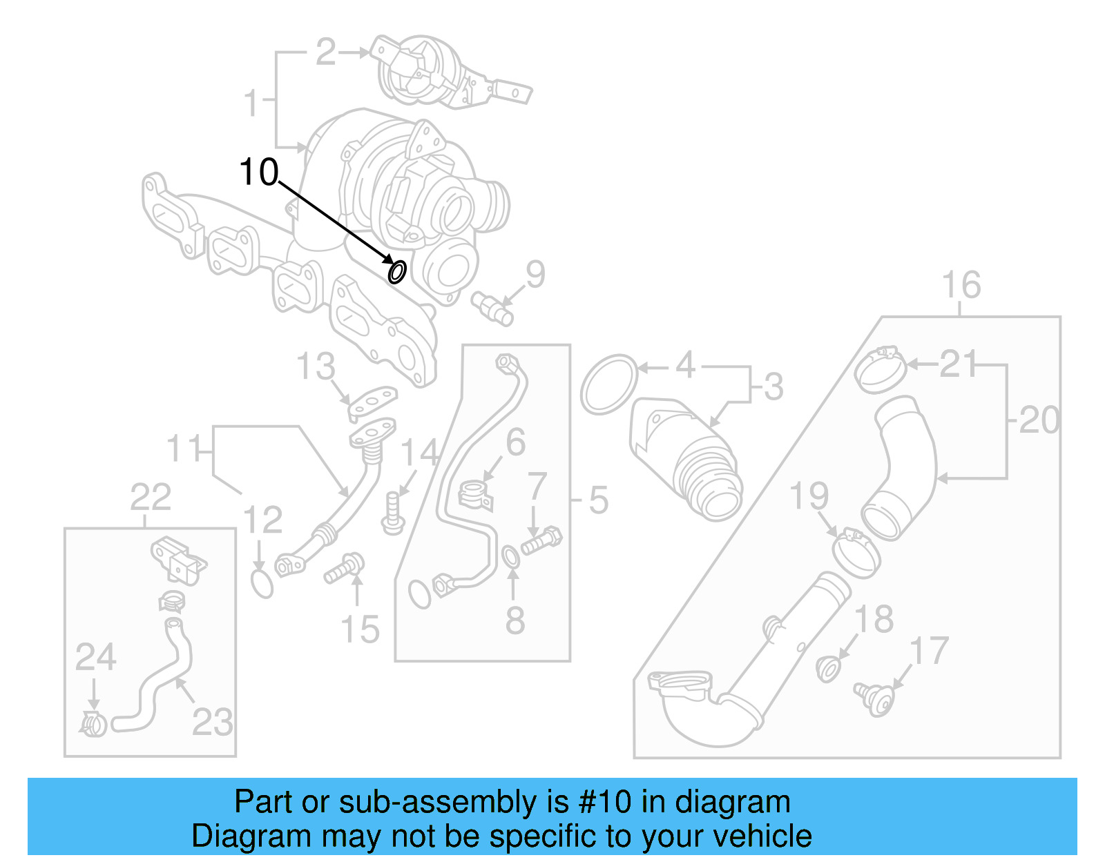 Oil Outlet Tube O 1H0-919-371 - View 7