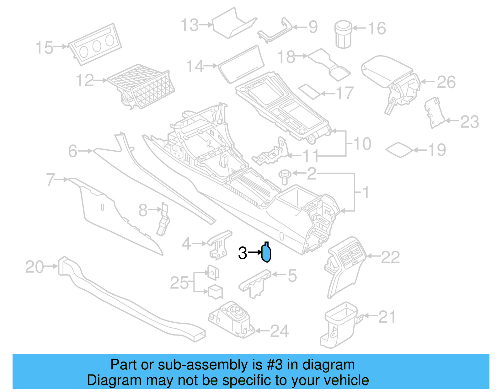 Center Console Cap 5G0-863-359-82V
