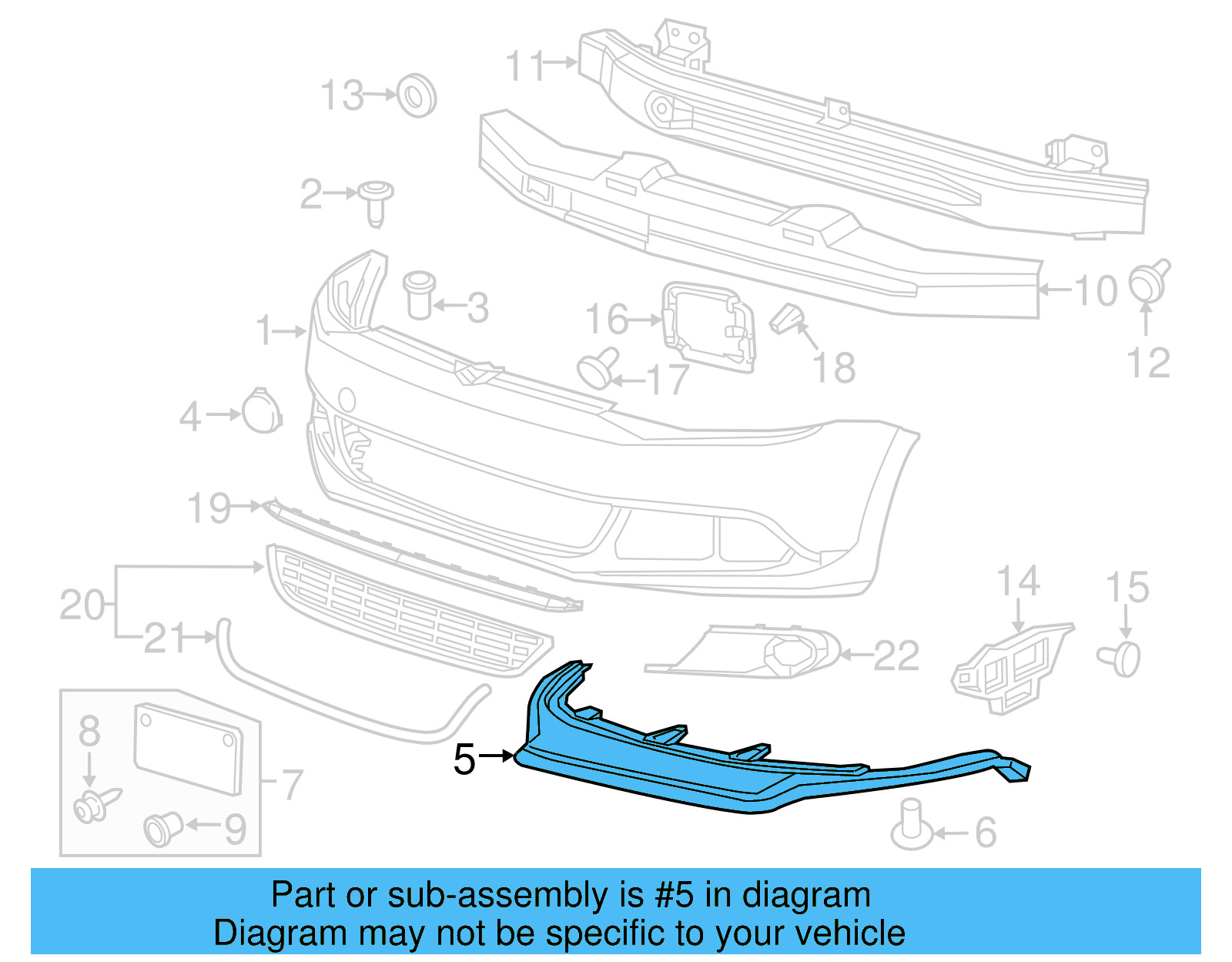 Lower Deflector 5C6-805-903-A-9B9 - View 2