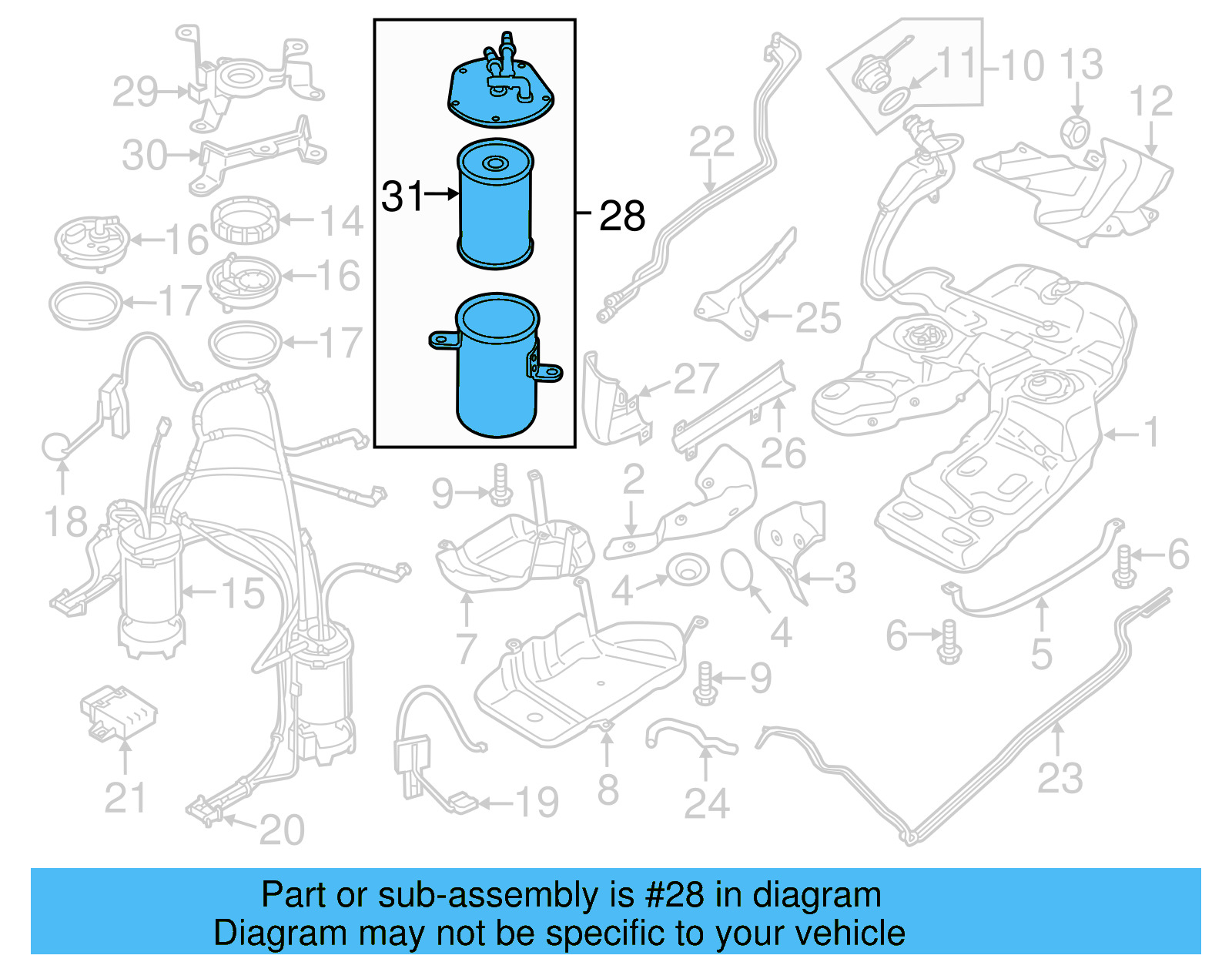 Fuel Filter 7P6-127-401 - View 8