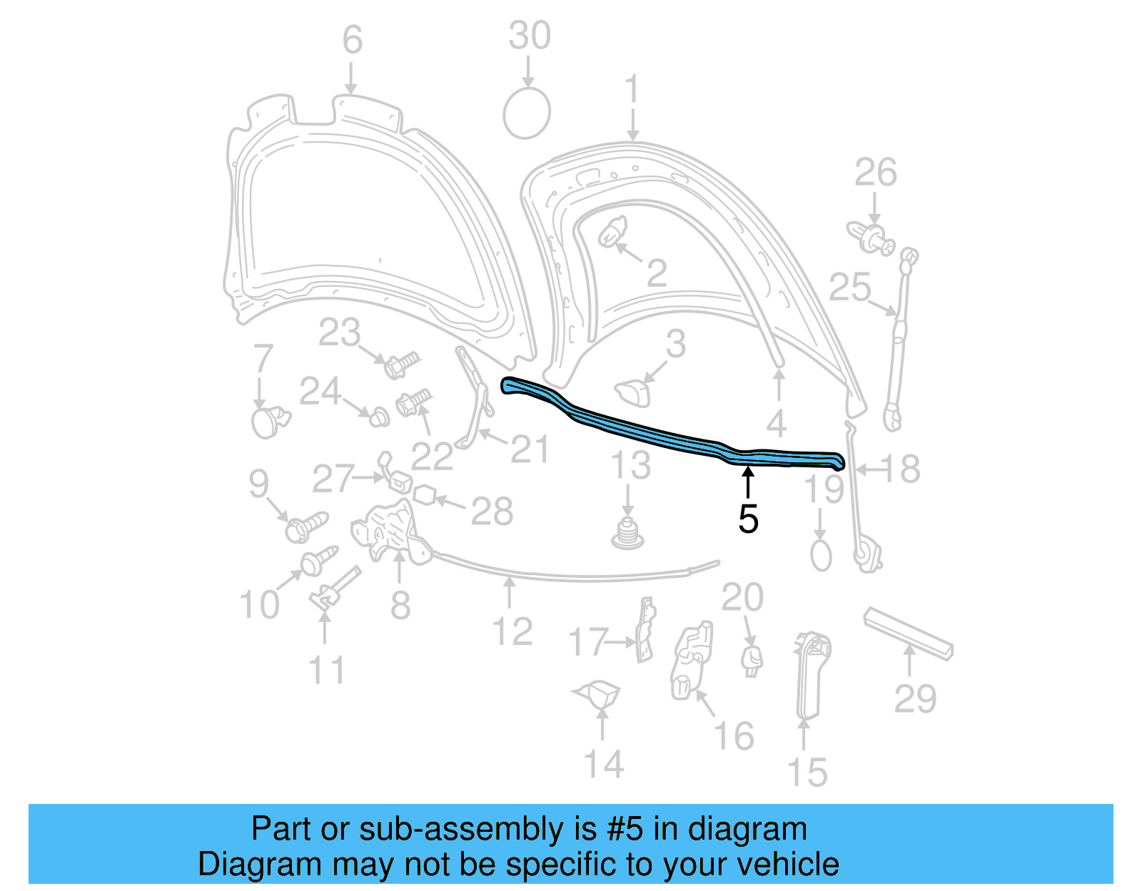 Rear Seal 1C0-823-723-B - View 8
