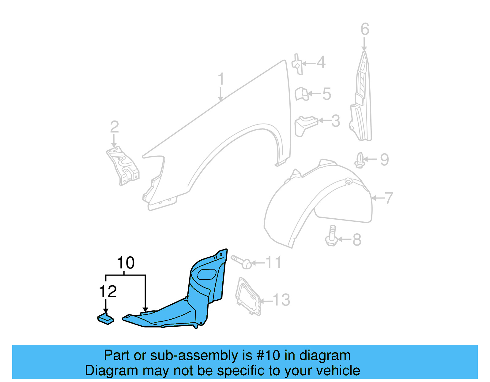 Front Extension 3C0-805-911-B-9B9 - View 4
