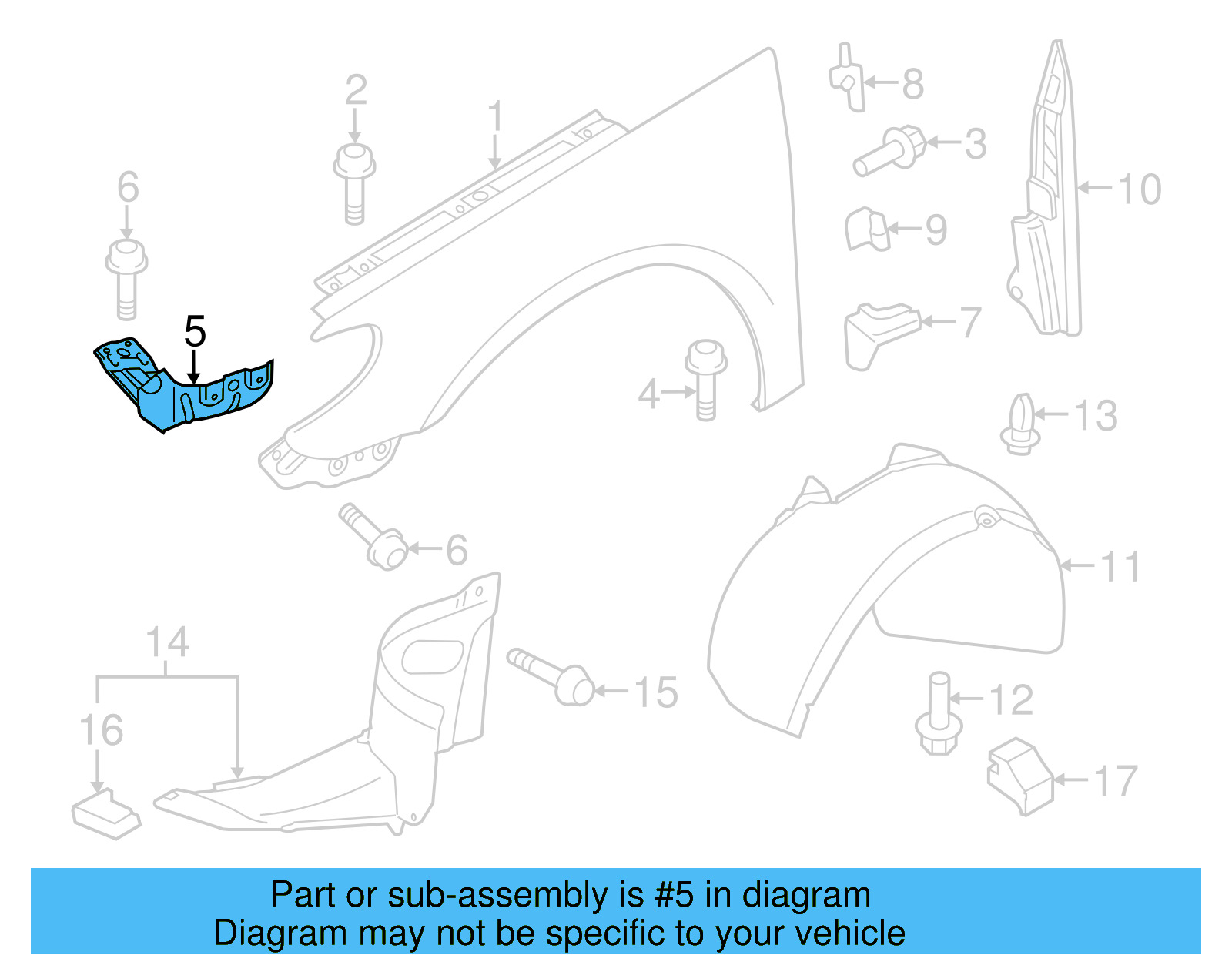 Front Bracket 3C8-821-141 - View 6