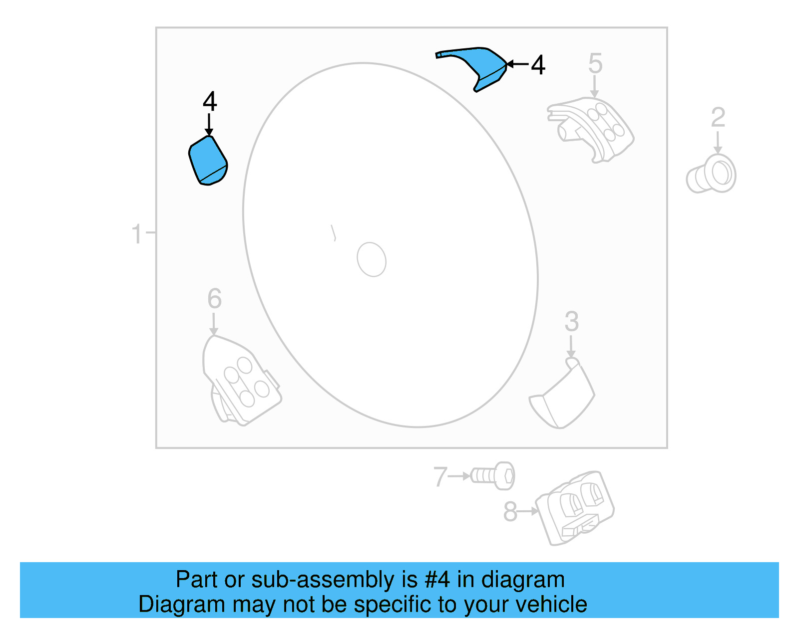 Cover Assembly 5K0-498-685-81U - View 4