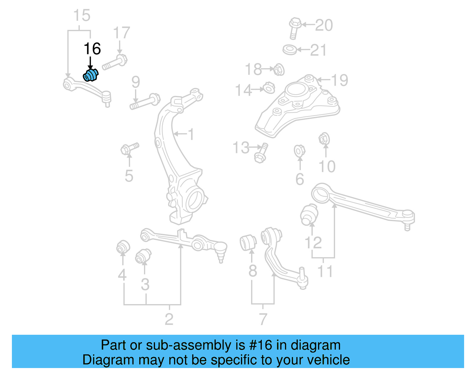 Ft Upper Control Arm Bushing 8D0-407-515-C - View 4