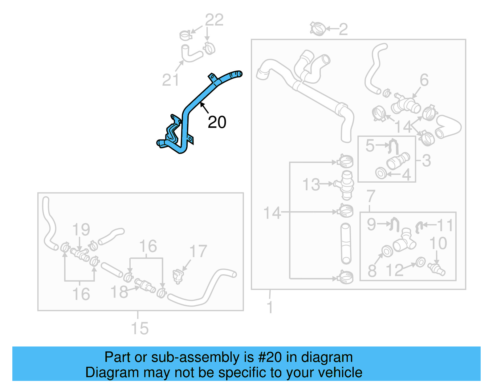 Water Pipe 3C0-121-070-AC - View 16