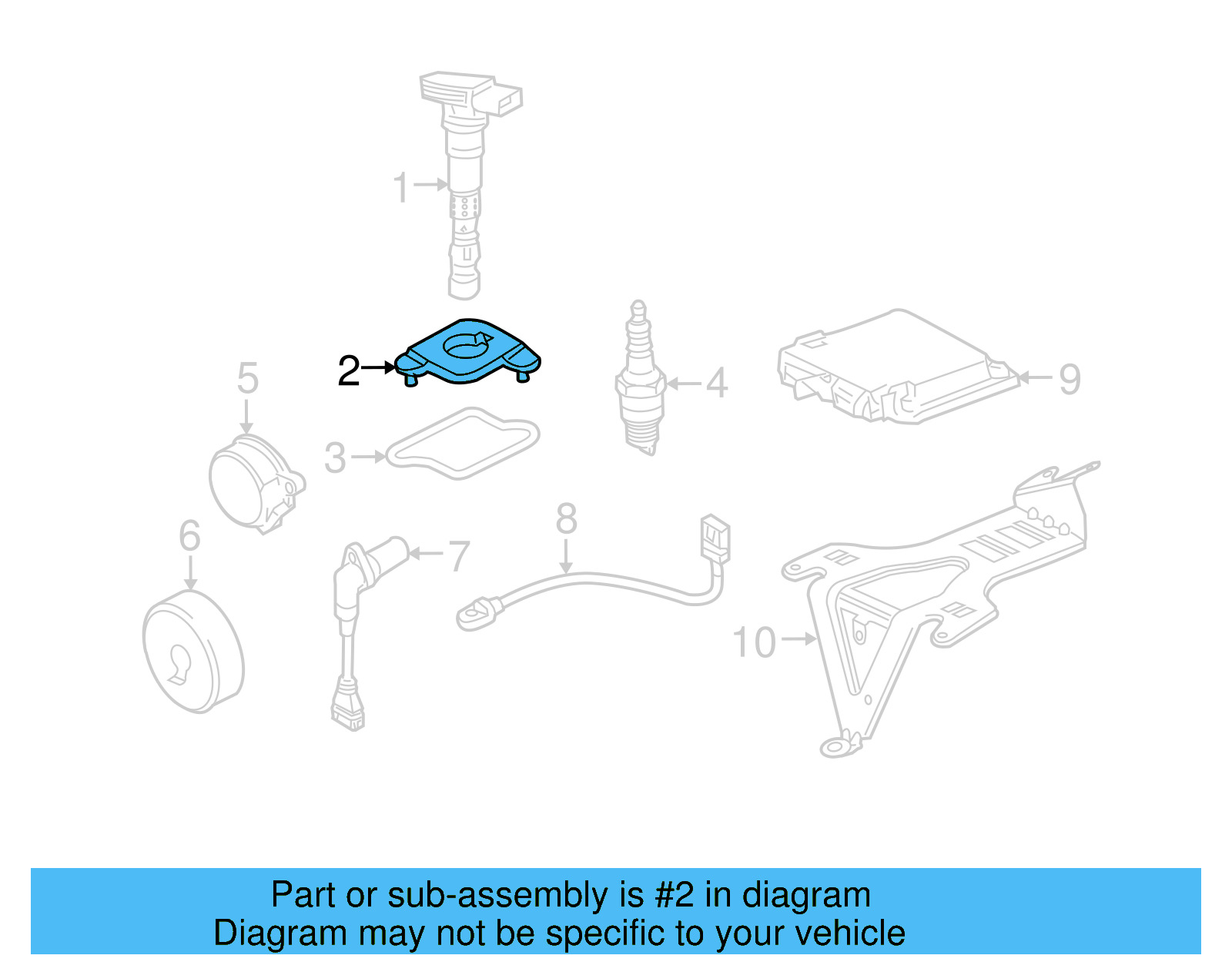 Ignition Coil Adapter 077-905-390 - View 5