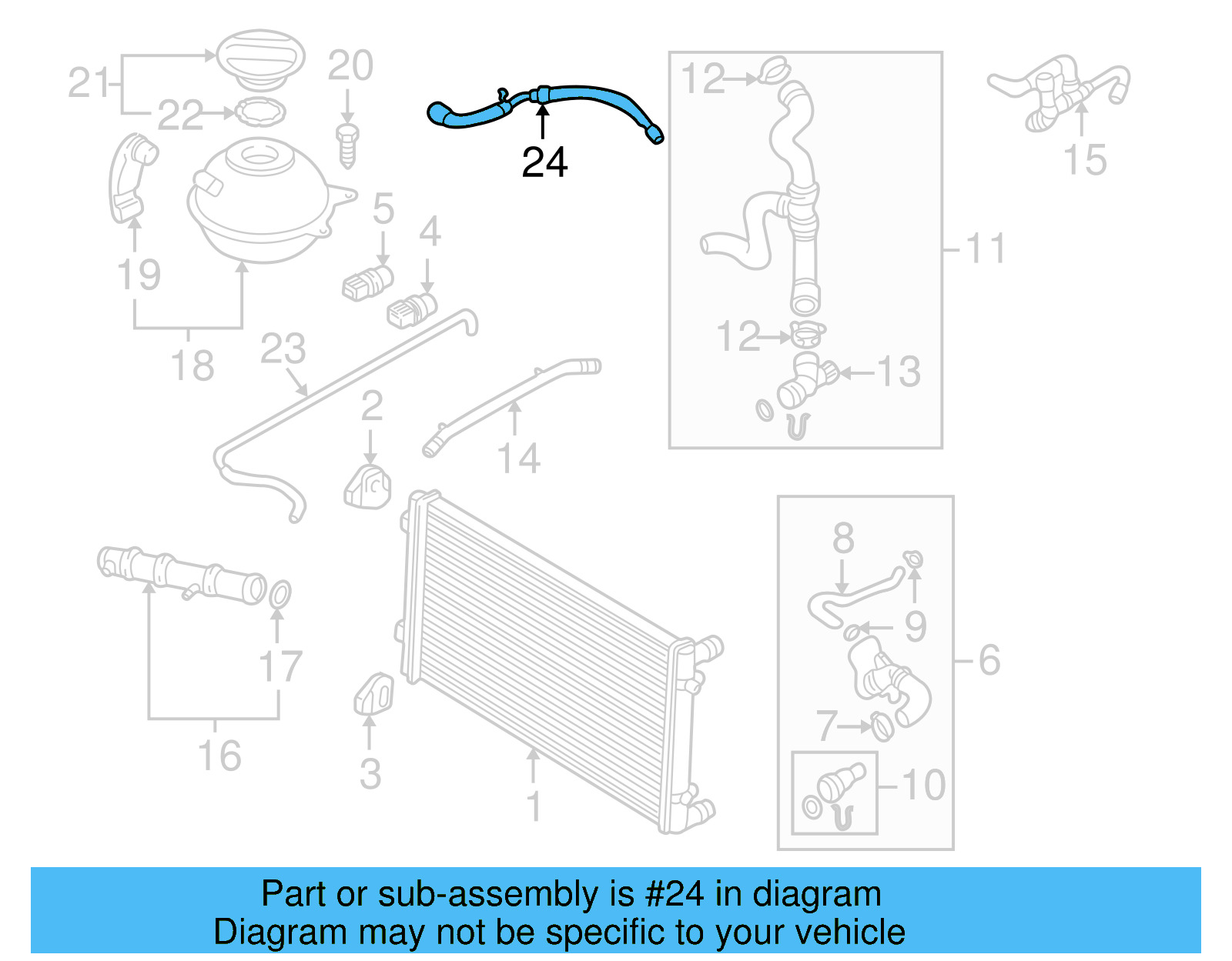 Overflow Hose 1J0-122-109-AL - View 5