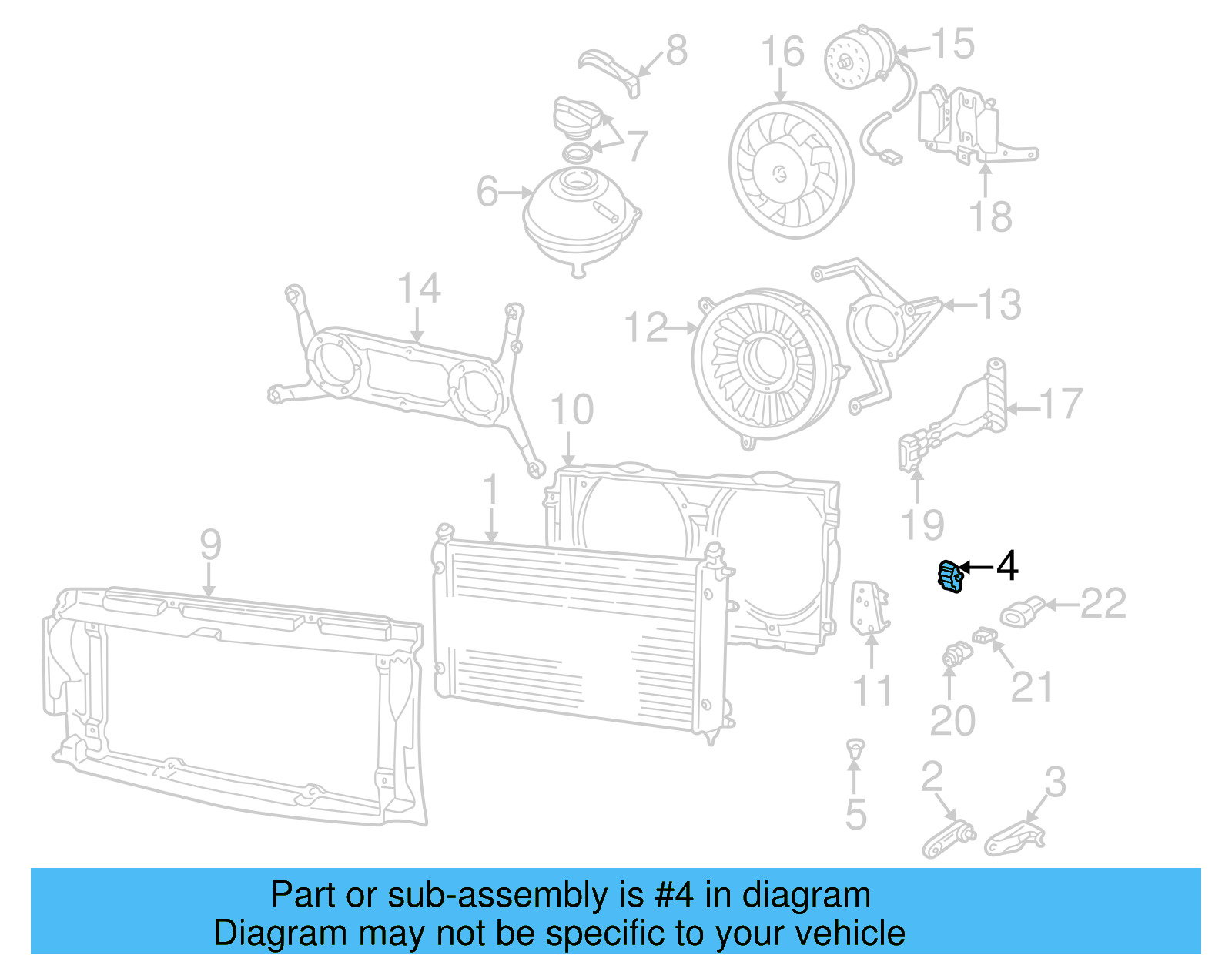 Radiator Grommet 701-121-275-A - View 2