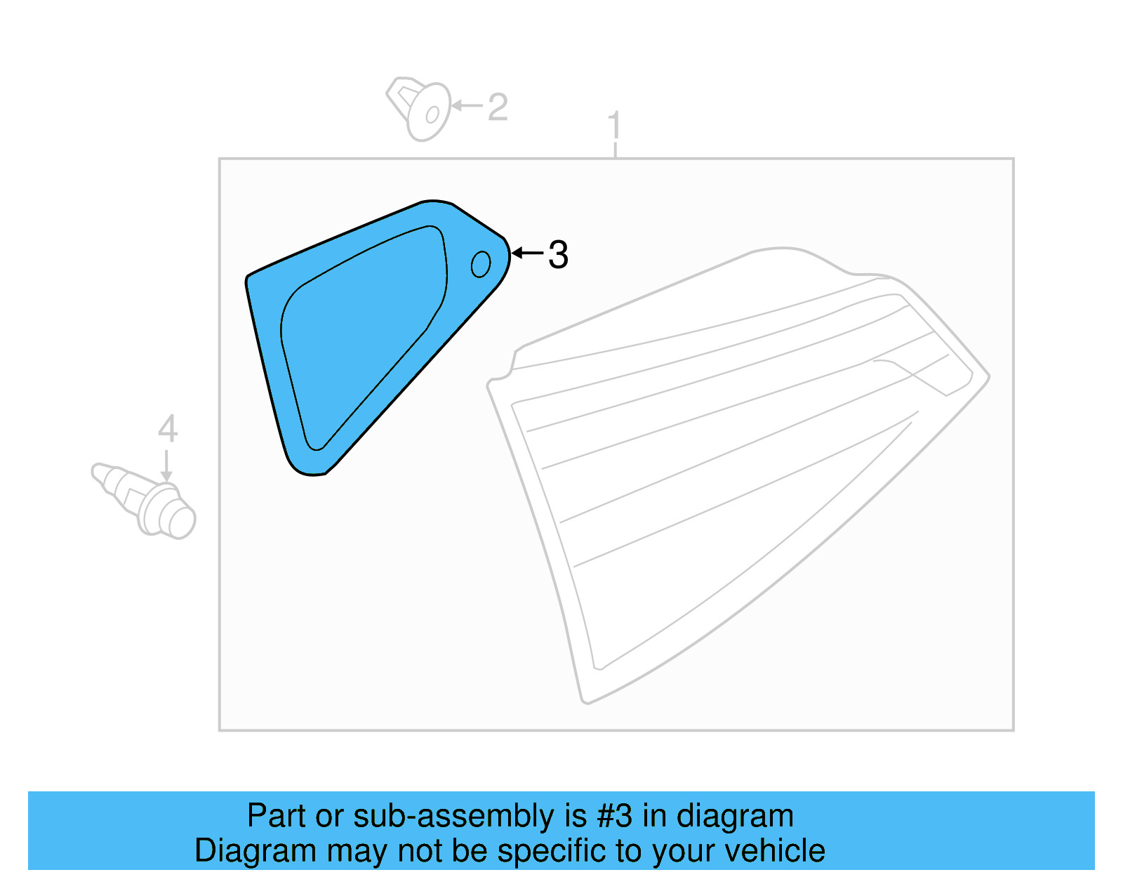 Tail Lamp Assembly Gasket 5C6-945-197-A - View 6