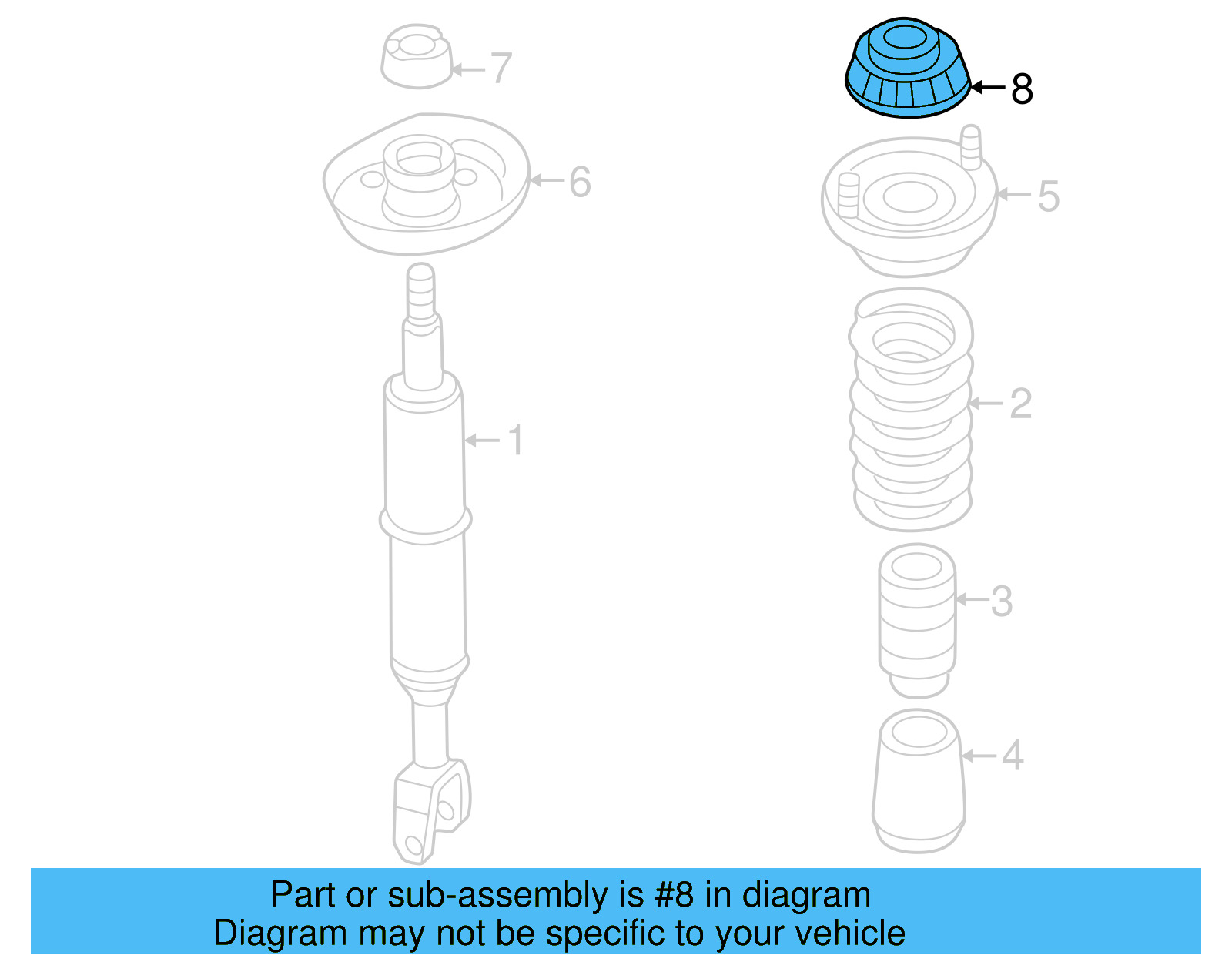 Strut Mount 4D0-412-377-F - View 10