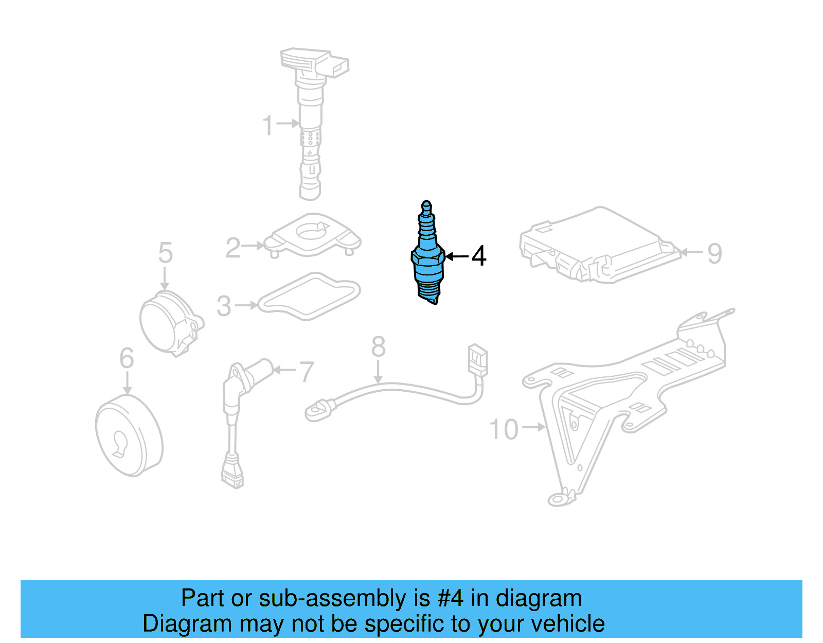 Spark Plug 101-905-615-A - View 11