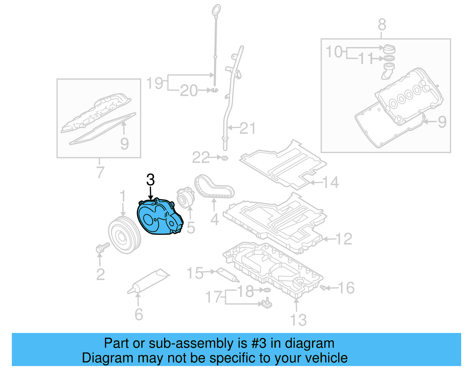Timing Cover 07D-109-123-B - View 3