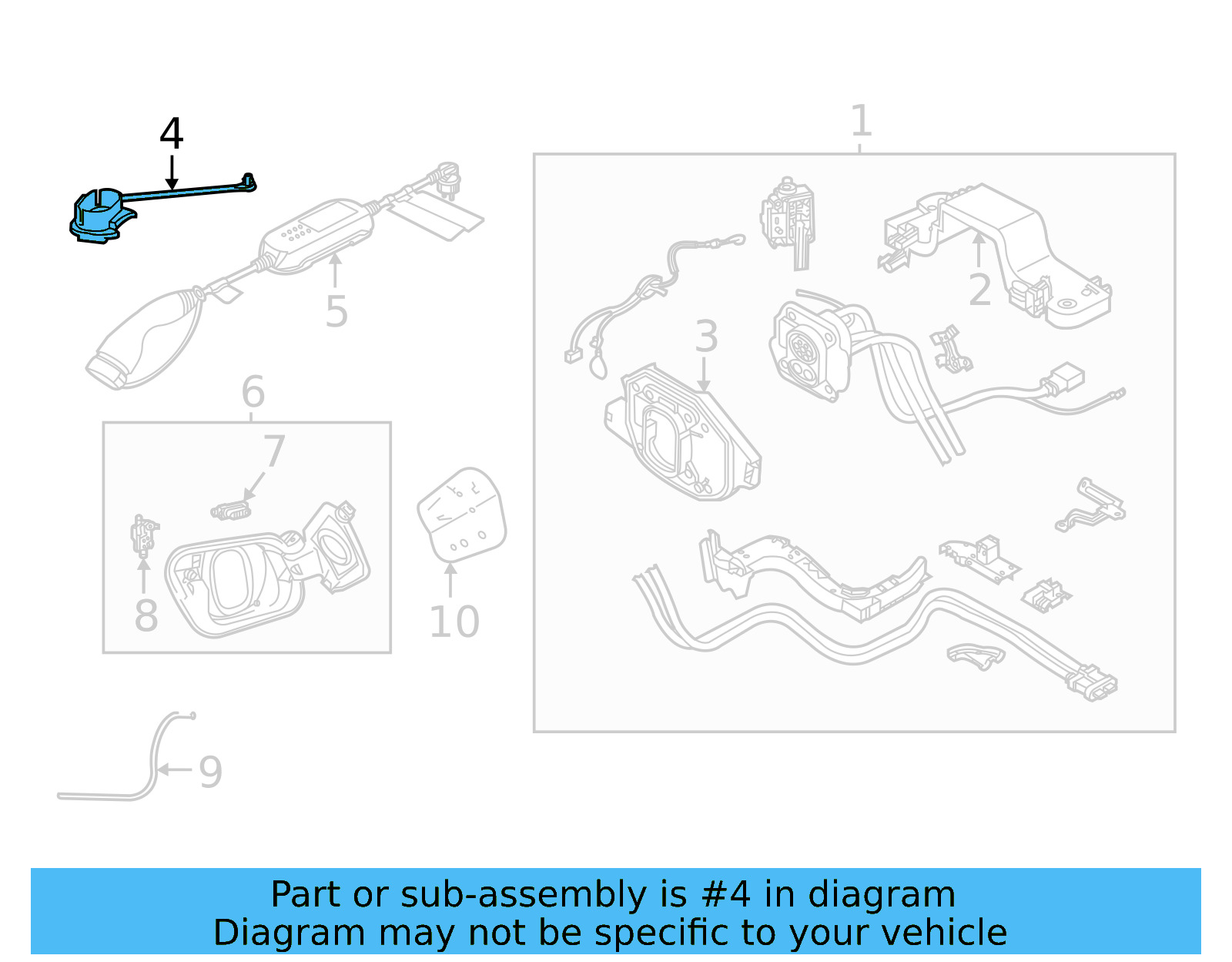 Charging Port Cover 11A-971-393-E - View 4