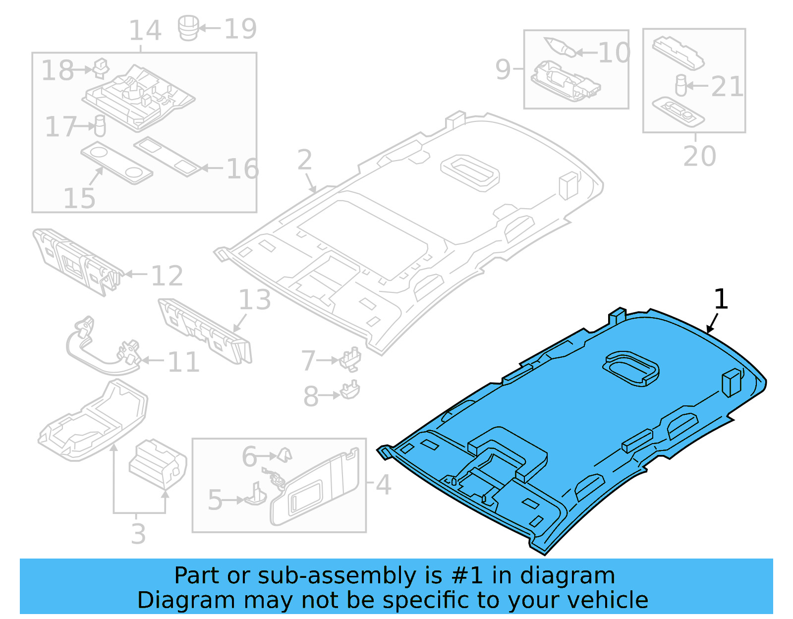 Headliner 561-867-501-AT-5T5 - View 6