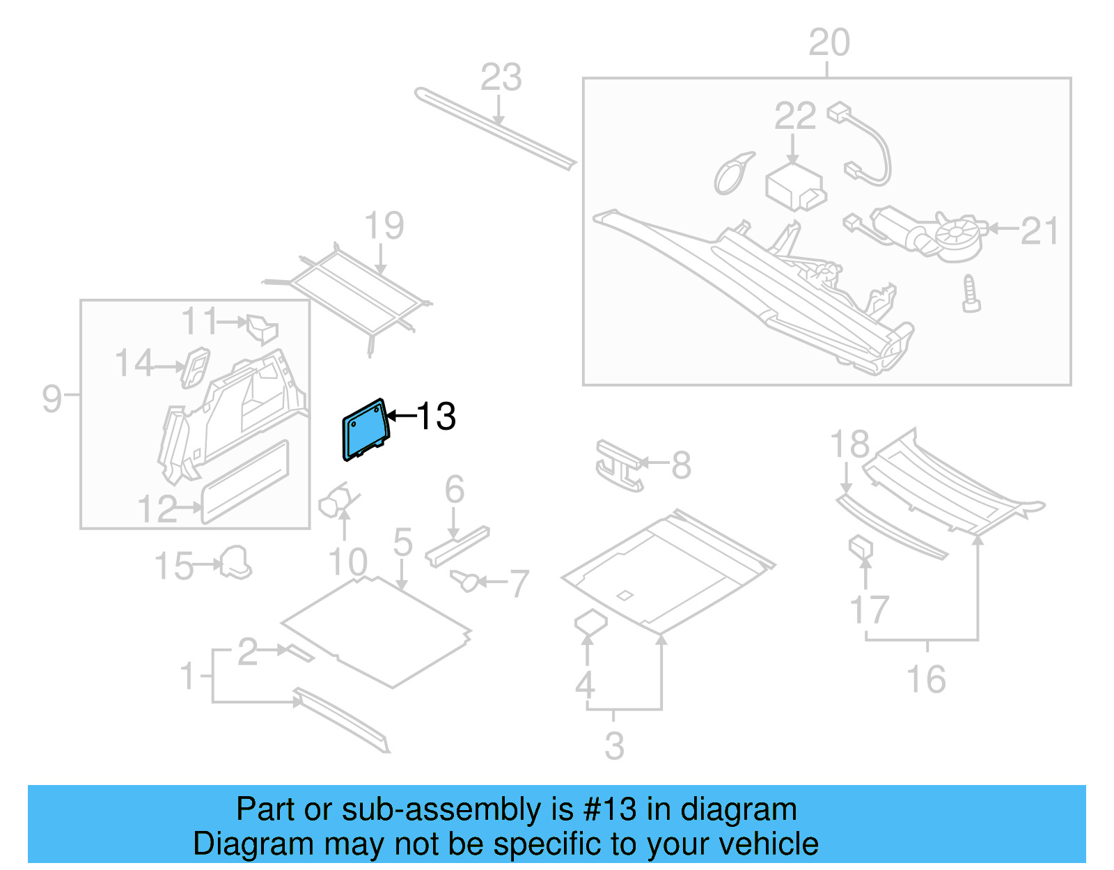 Battery Cover 3C8-868-865-A-8W4 - View 8