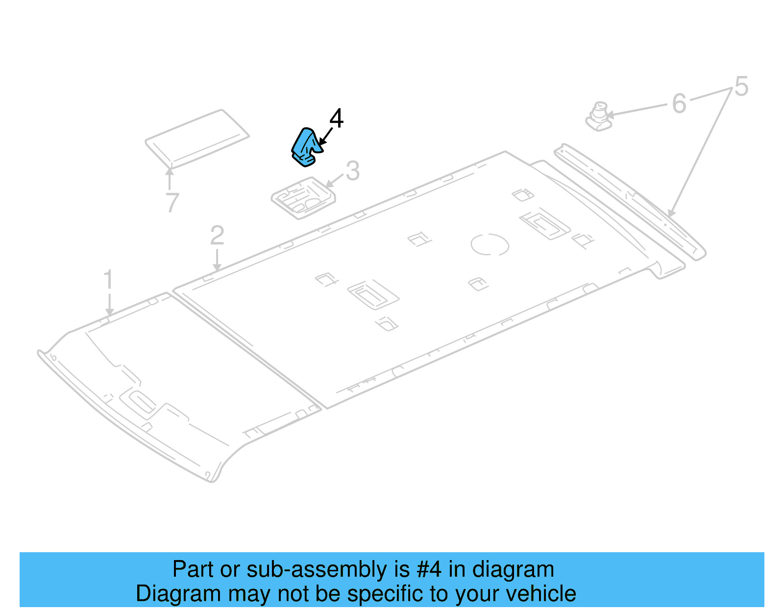 Headliner Clip 705-868-563-A - View 9