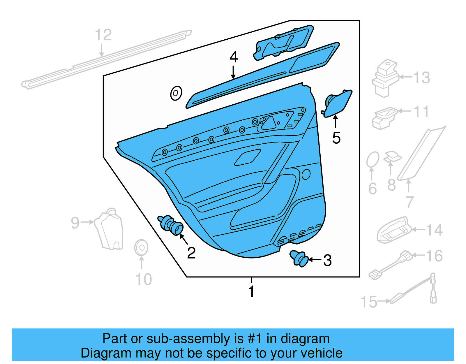 Door Trim Panel 5GM-867-212-DH-JZE - View 5