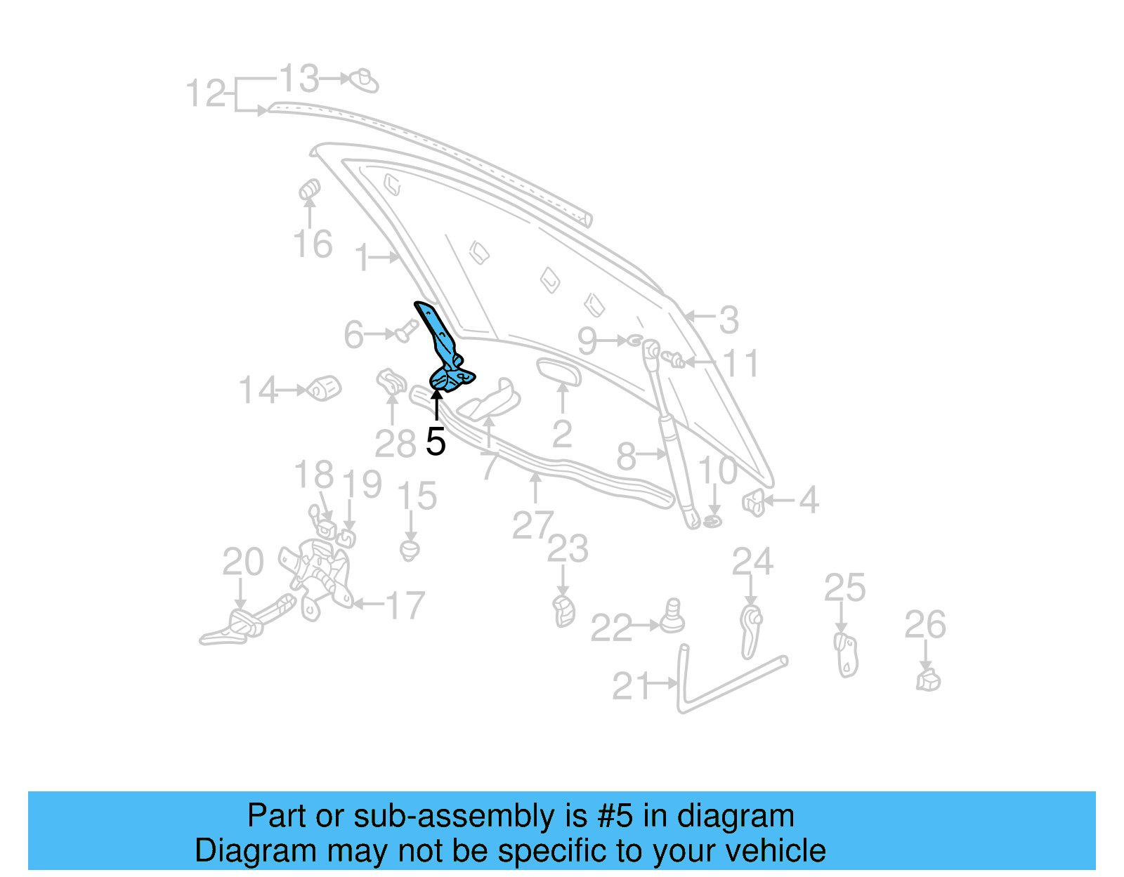 Hood Hinge 1J0-823-302-A - View 11