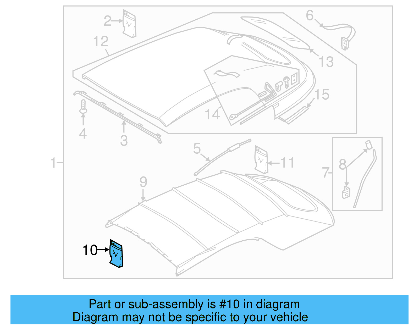 Headliner Hardware Kit 5C3-898-026 - View 8