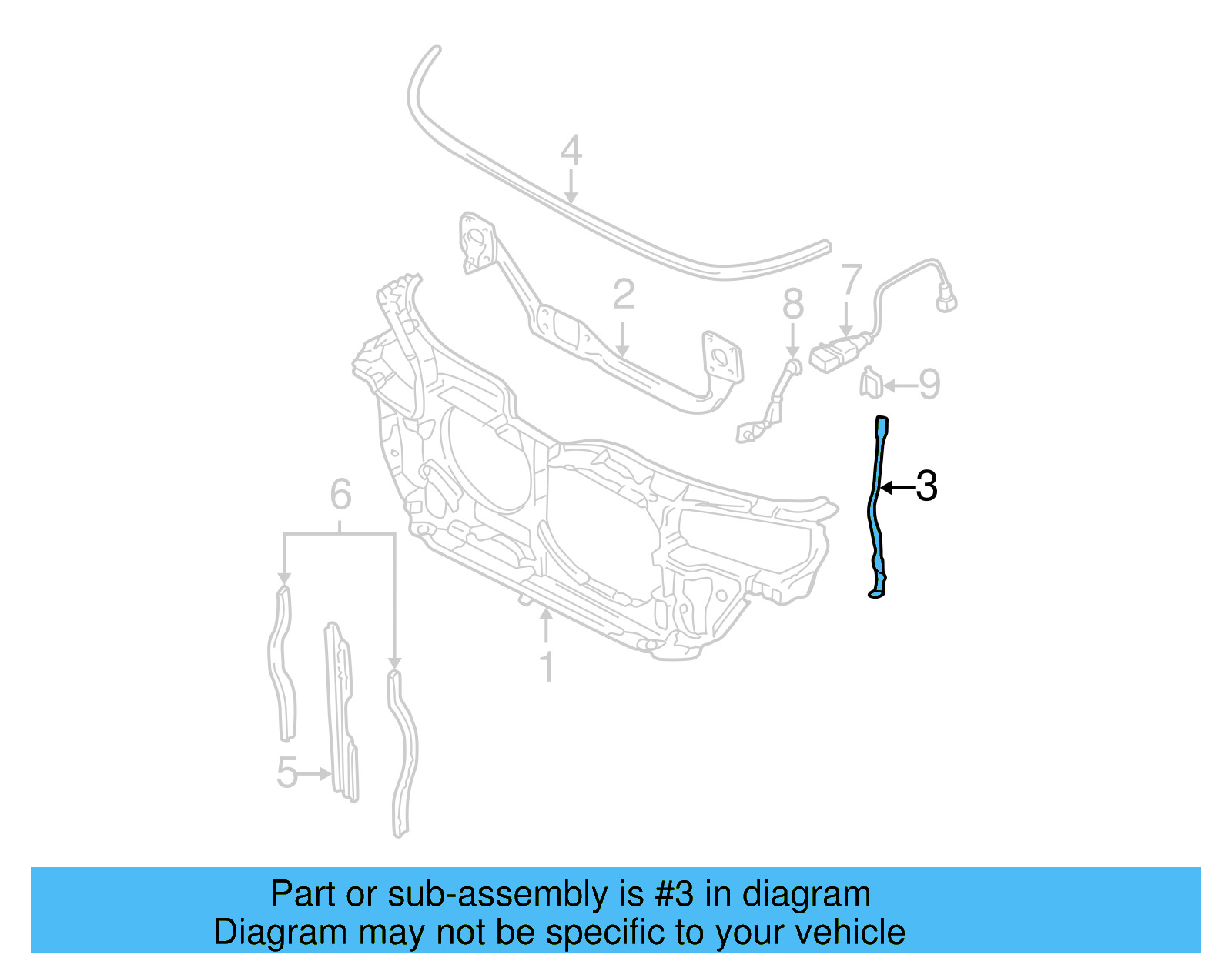 Radius Rod 3B0-805-489-F - View 13