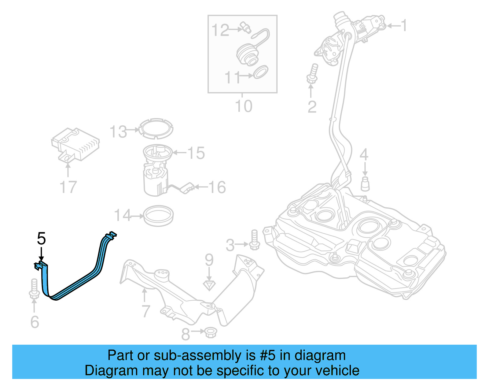 Tank Strap 5QF-201-656-E - View 4