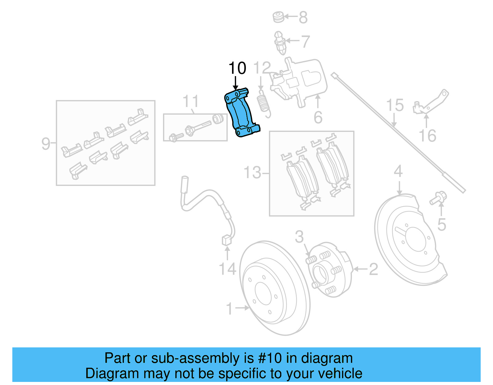 Caliper Mount 7B0-615-425-B - View 4
