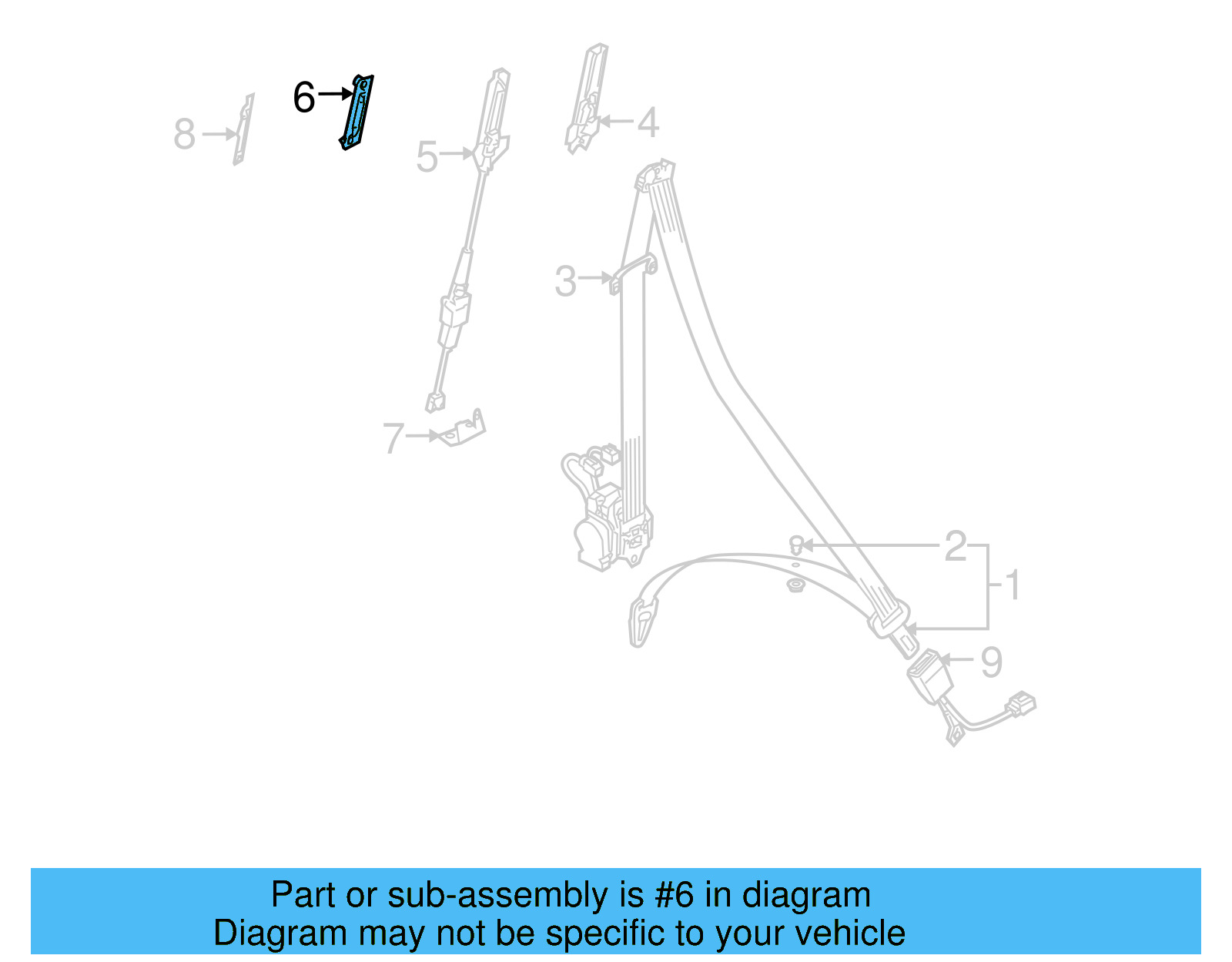 Height Adjuster Upper Bracket 7L0-880-343-F - View 7