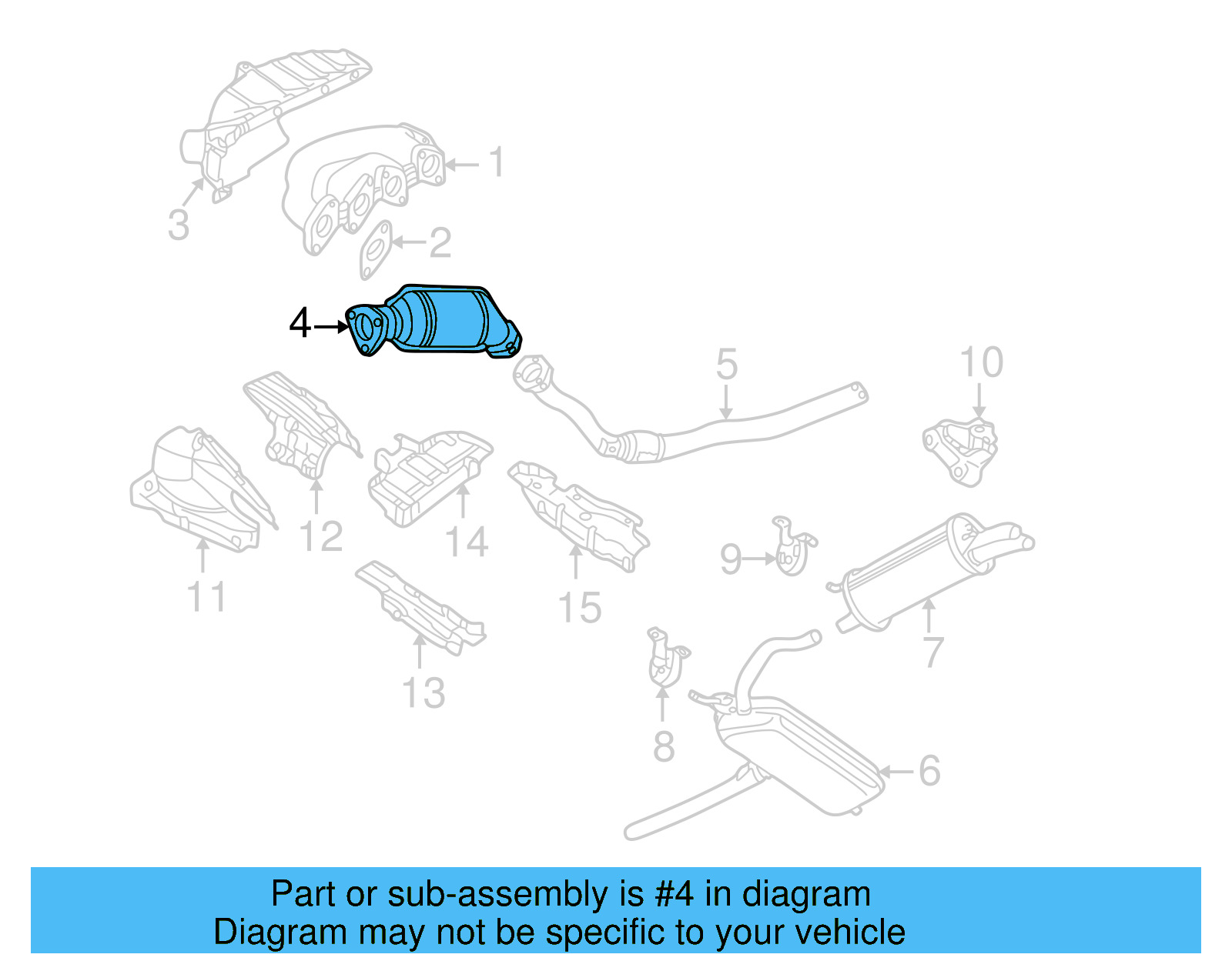 Catalytic Converter 4B0-254-200-X - View 6