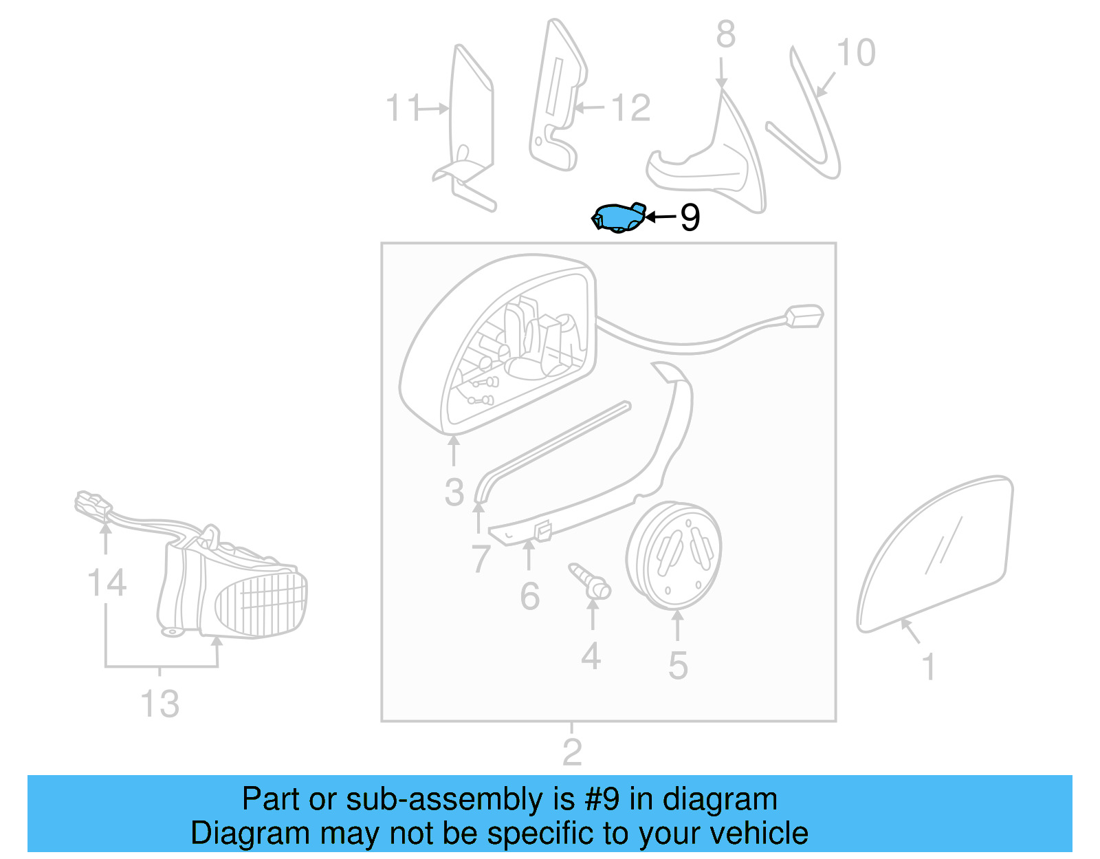 Hinge Cover Cover 1C0-857-987-01C - View 10
