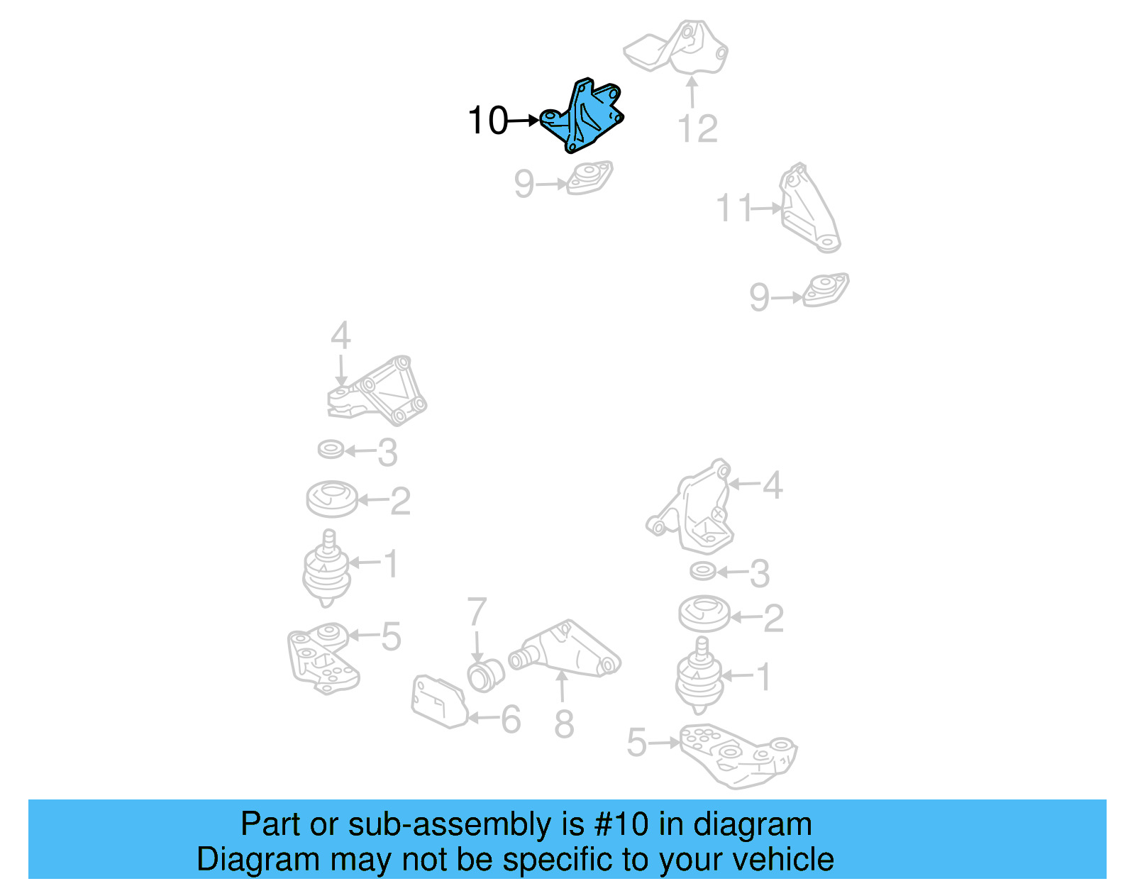 Trans Support 8D0-399-108-R - View 30