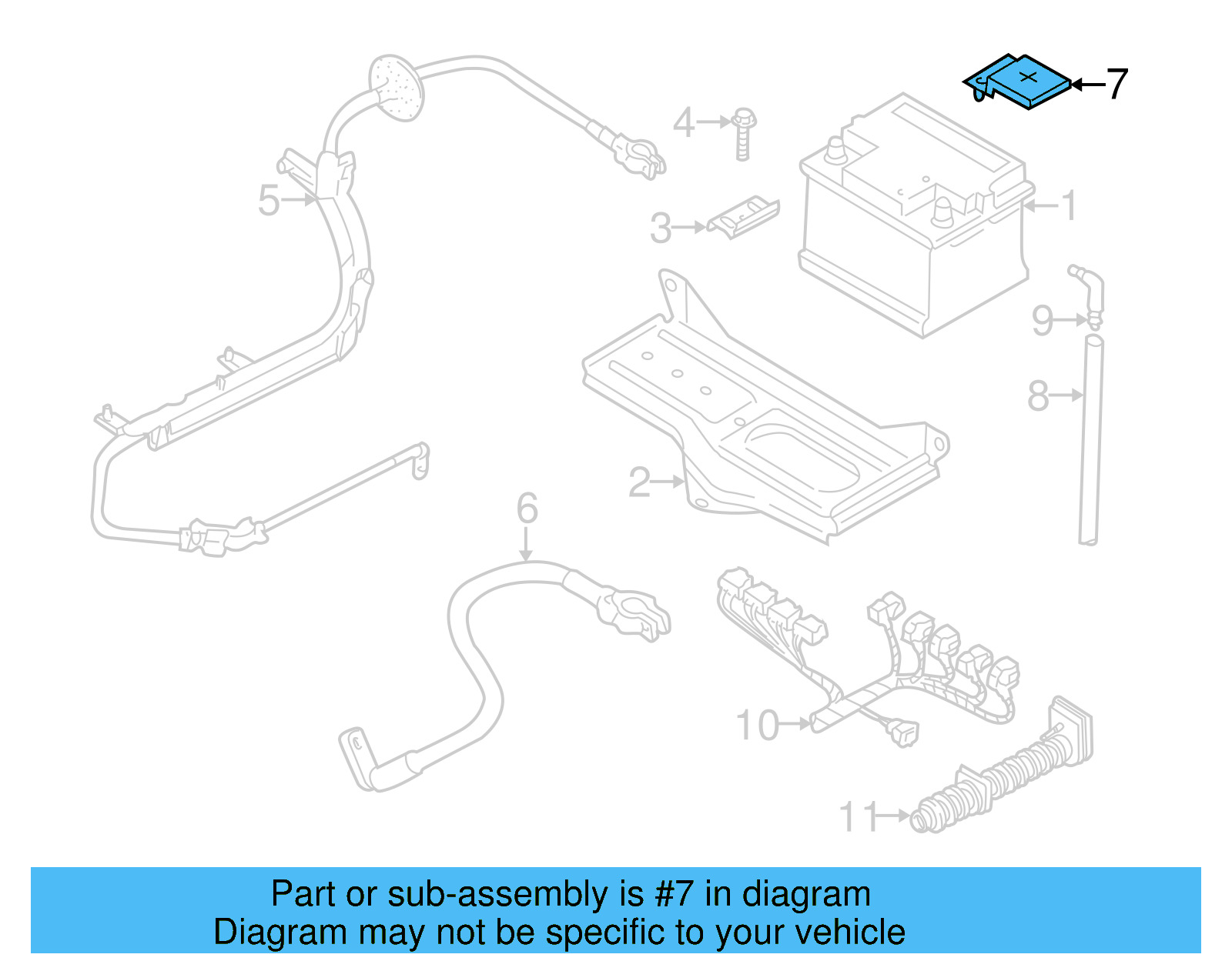 Positive Cable Cap 8D0-915-429 - View 9
