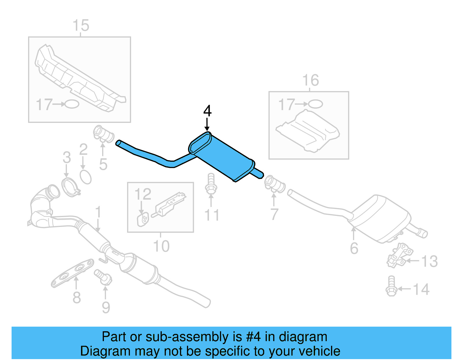 Muffler & Pipe 561-253-409-H - View 5