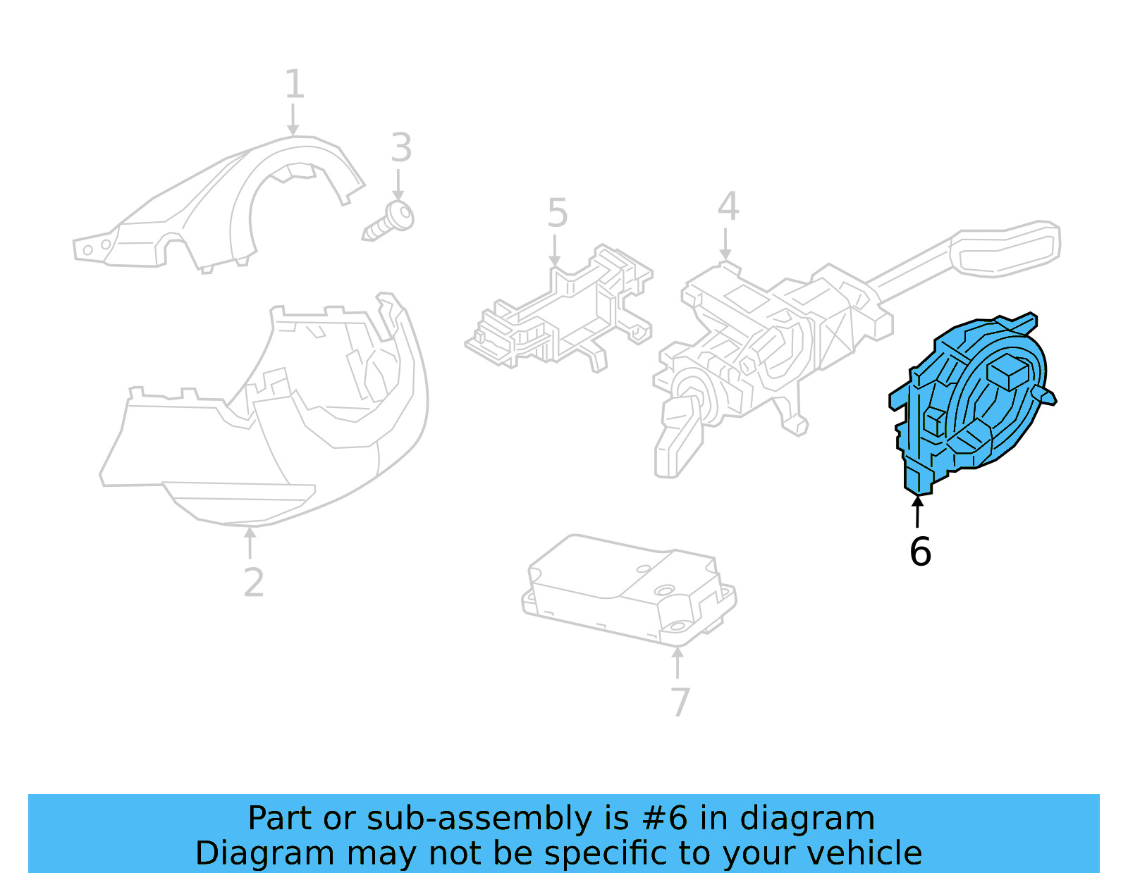 Clock Spring 5Q0-953-569-C - View 6