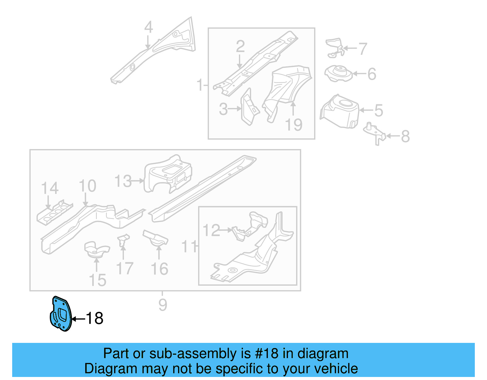 Frame End Cap 1K0-804-181-B - View 22