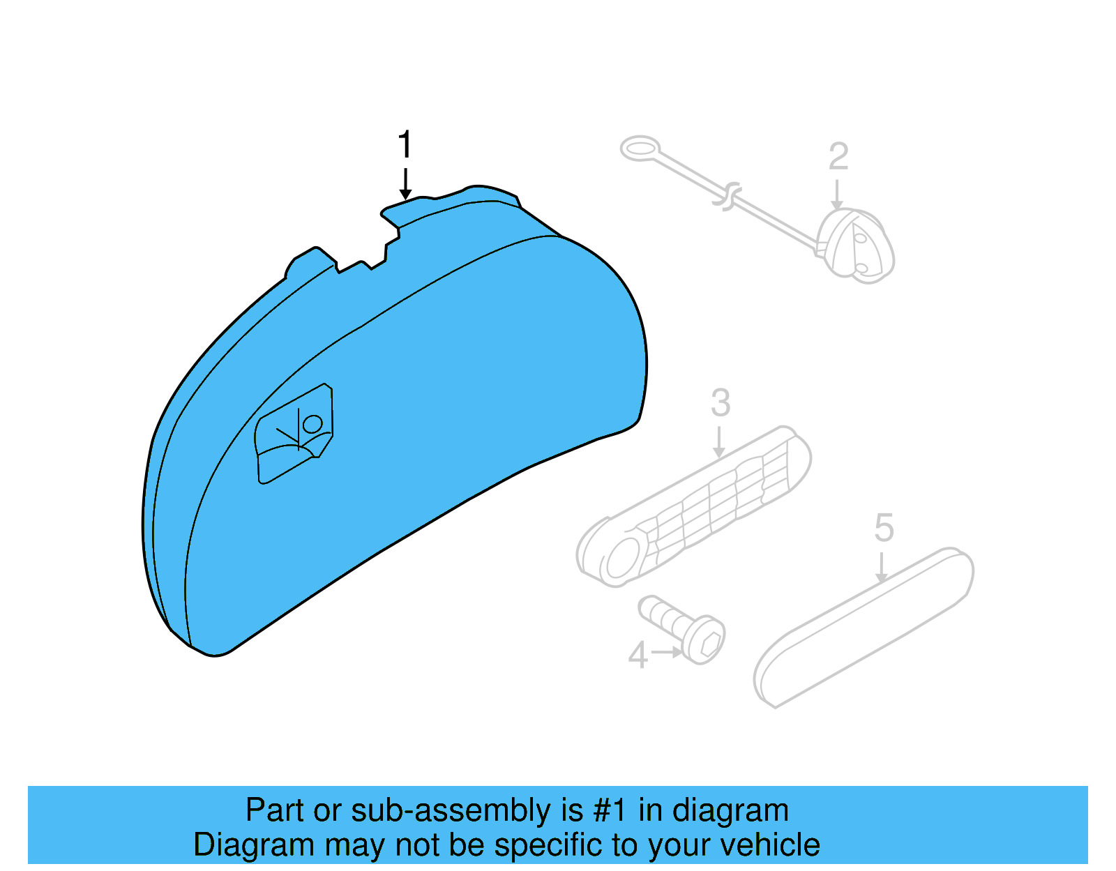 Trim Panel 1Y0-867-605-G-71N - View 3