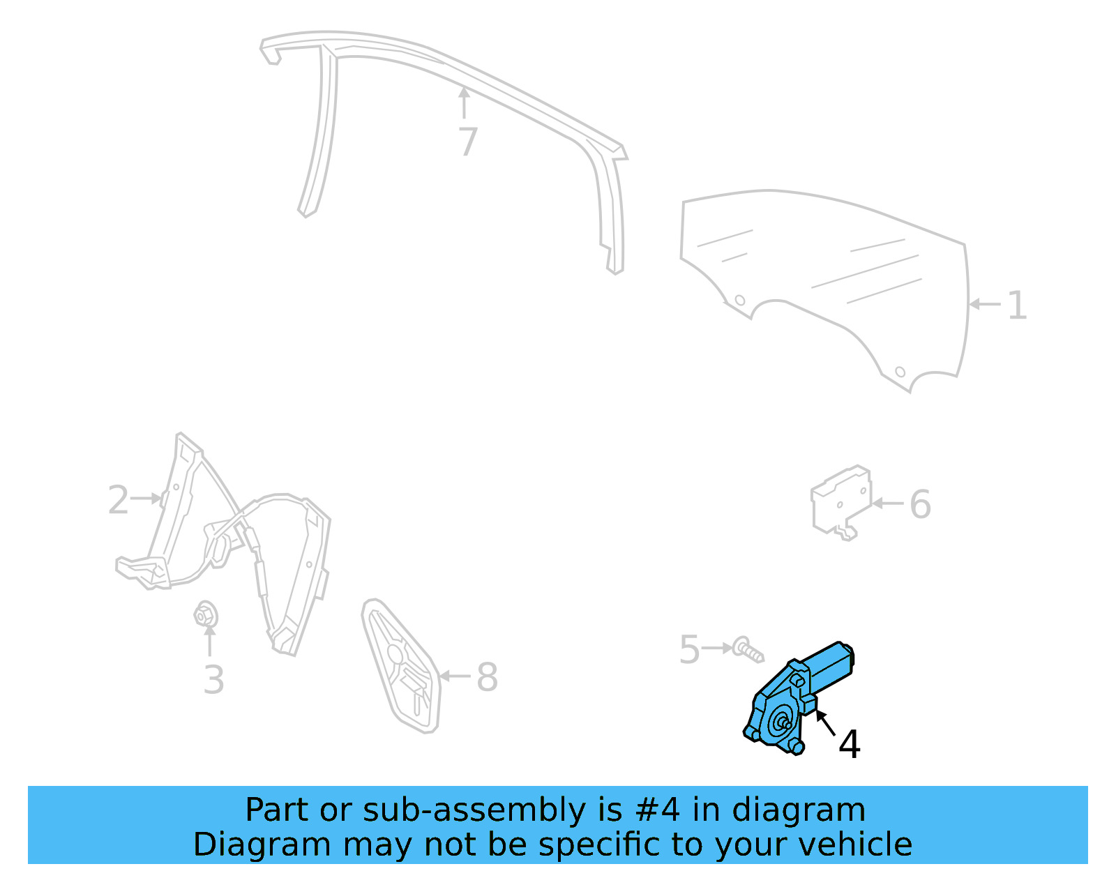 Window Motor 5Q4-959-802-B - View 8