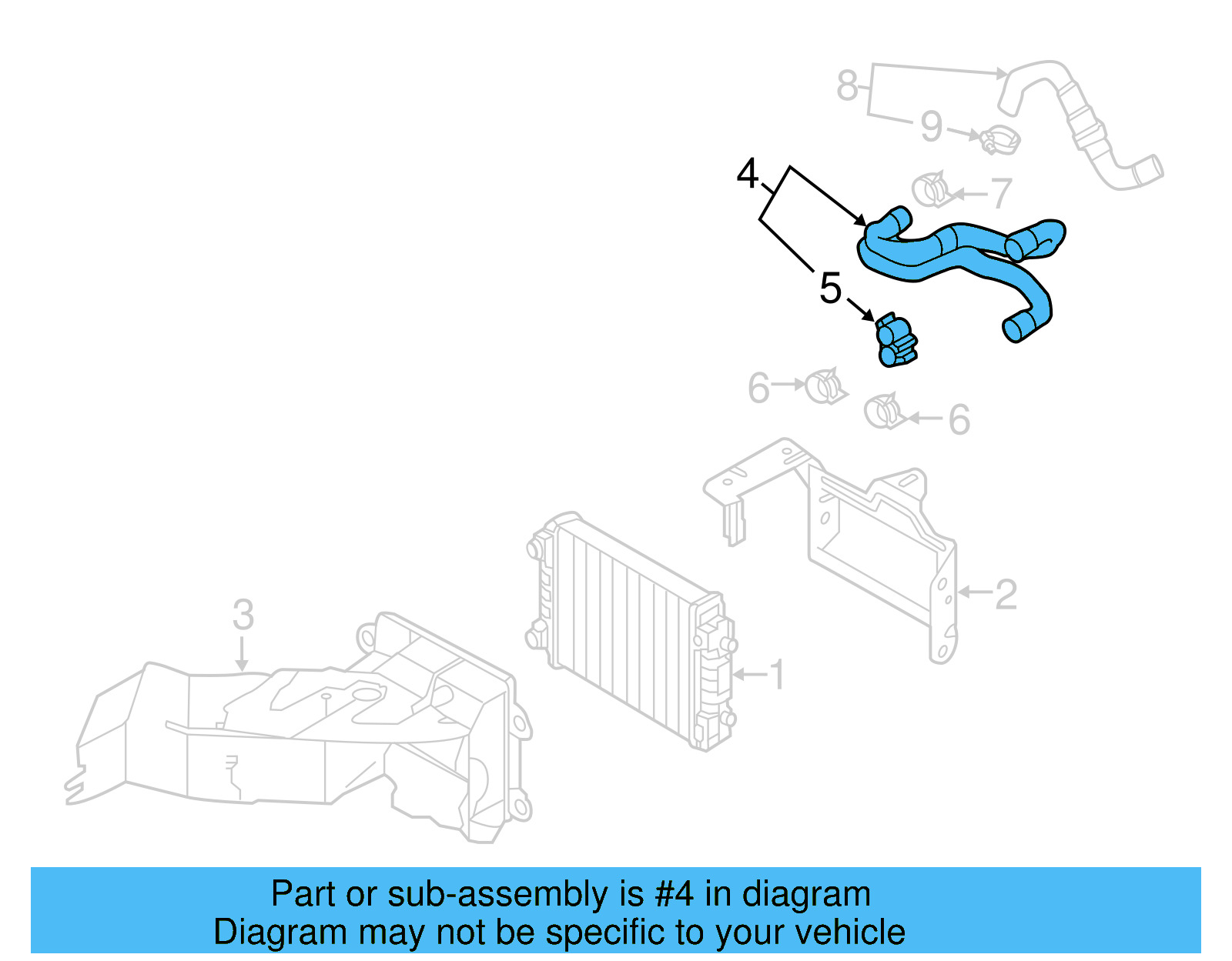 Radiator Coolant Hose 5C0-121-049-F - View 8