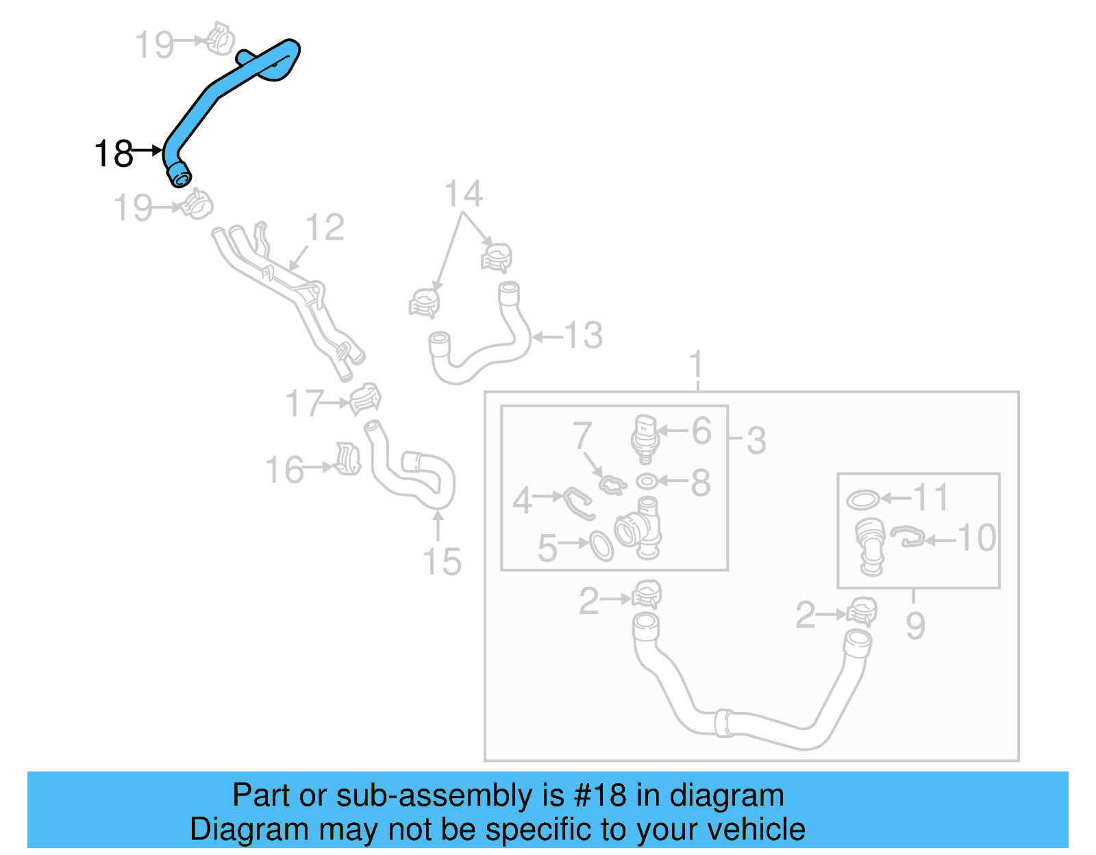 Reservoir Hose 5C0-121-109-D - View 7