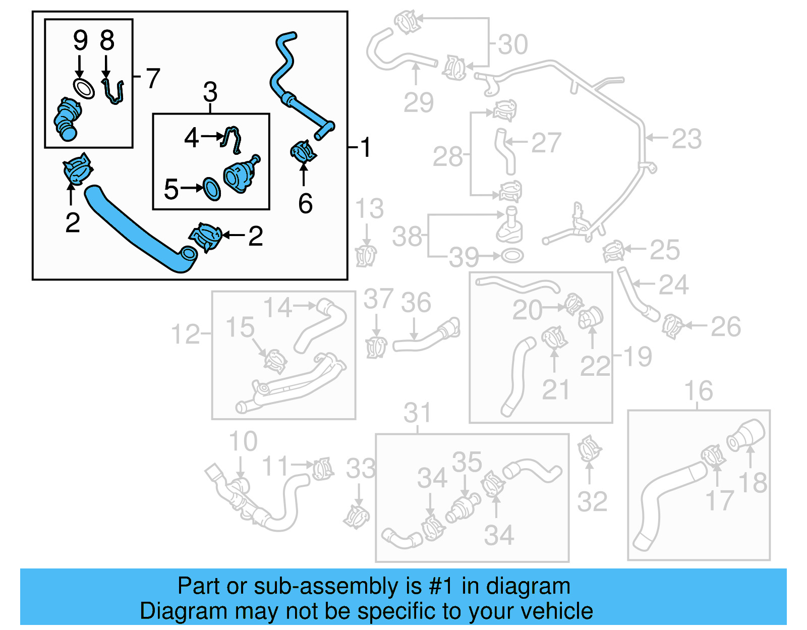 Upper Hose 5C0-122-101-AA - View 2