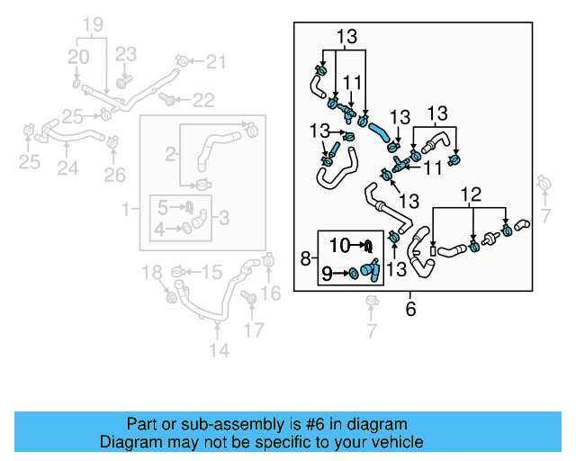 Radiator Hose 5C0-122-101-AB - View 5