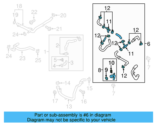 Radiator Hose 5C0-122-101-AC - View 3