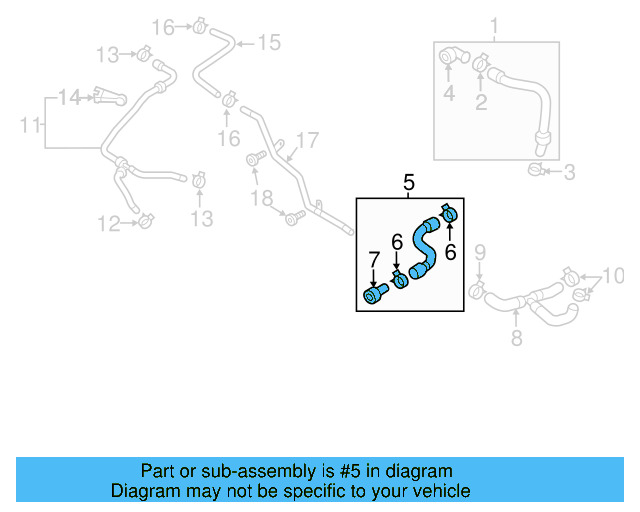 Lower Hose 5C0-122-101-H - View 4